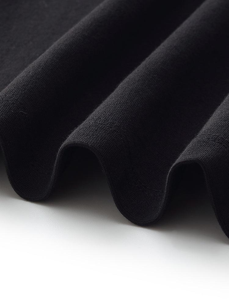 Triacetate Knit Vest Dress And Stripe Open-Knit Sweater Two-Piece Set Product Image