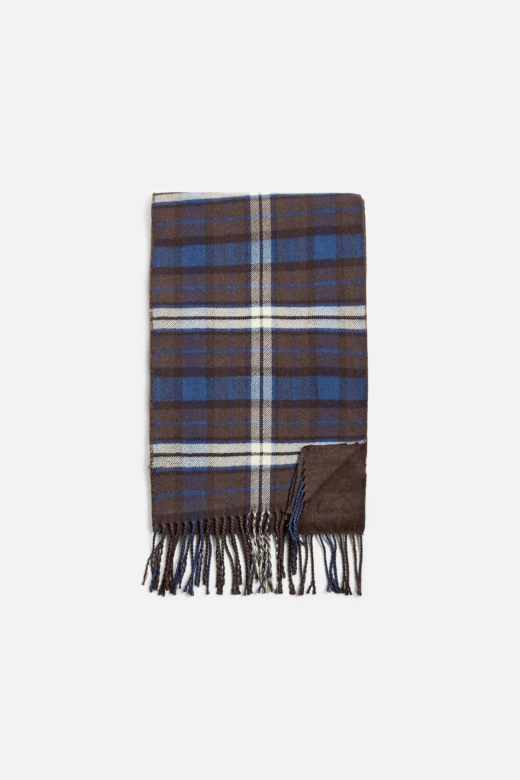 PLAID COMBINATION SCARF Product Image