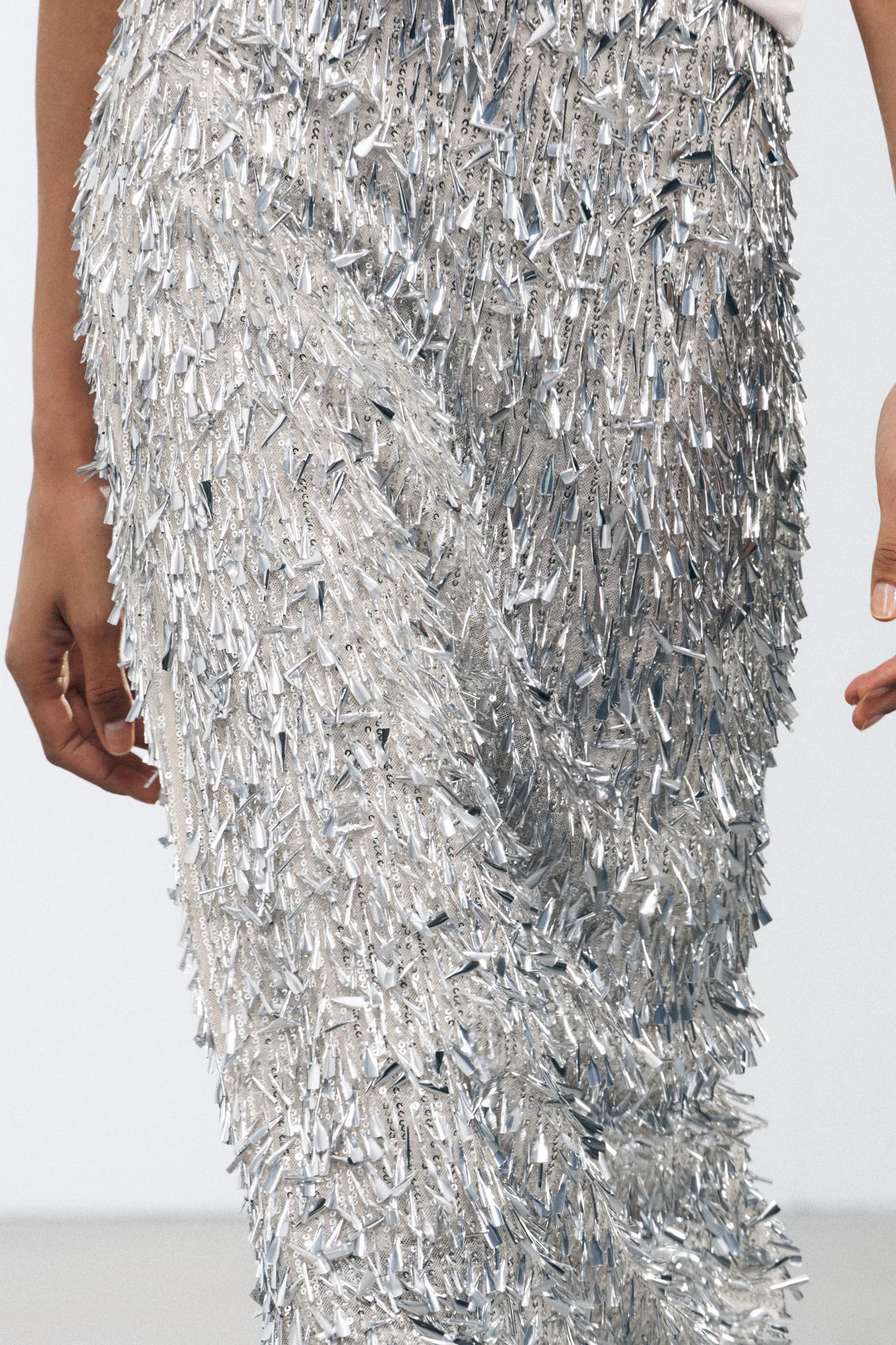 SEQUIN MIDI SKIRT Product Image