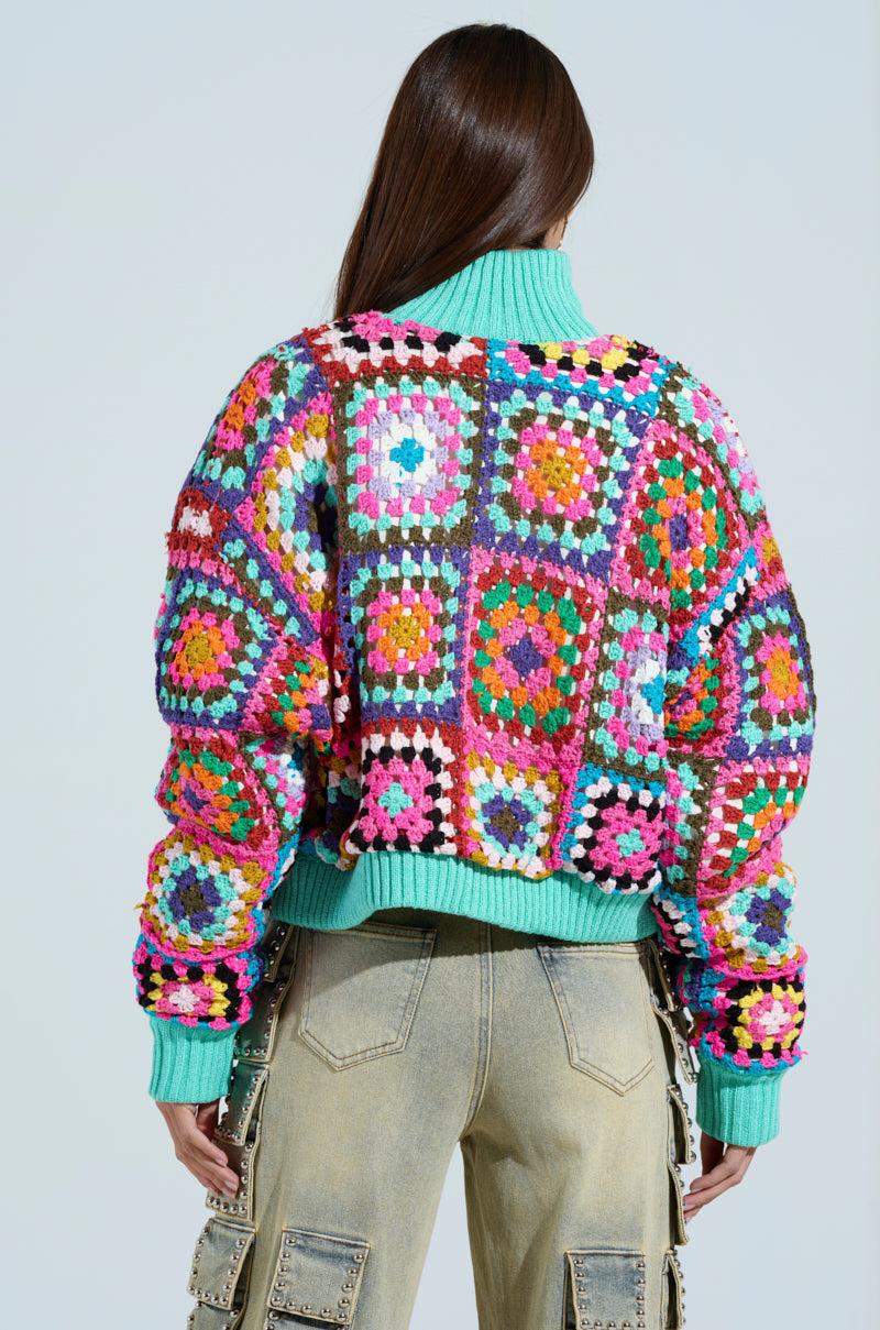 AZURRA CROCHET BOMBER Product Image