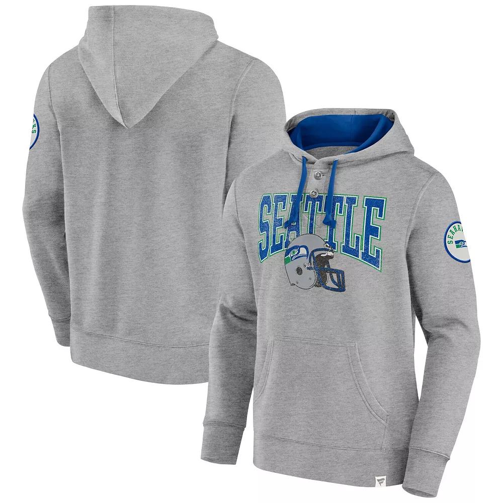 Men's Fanatics Heather Gray Tennessee Titans Label Maker Pullover Hoodie,  Product Image