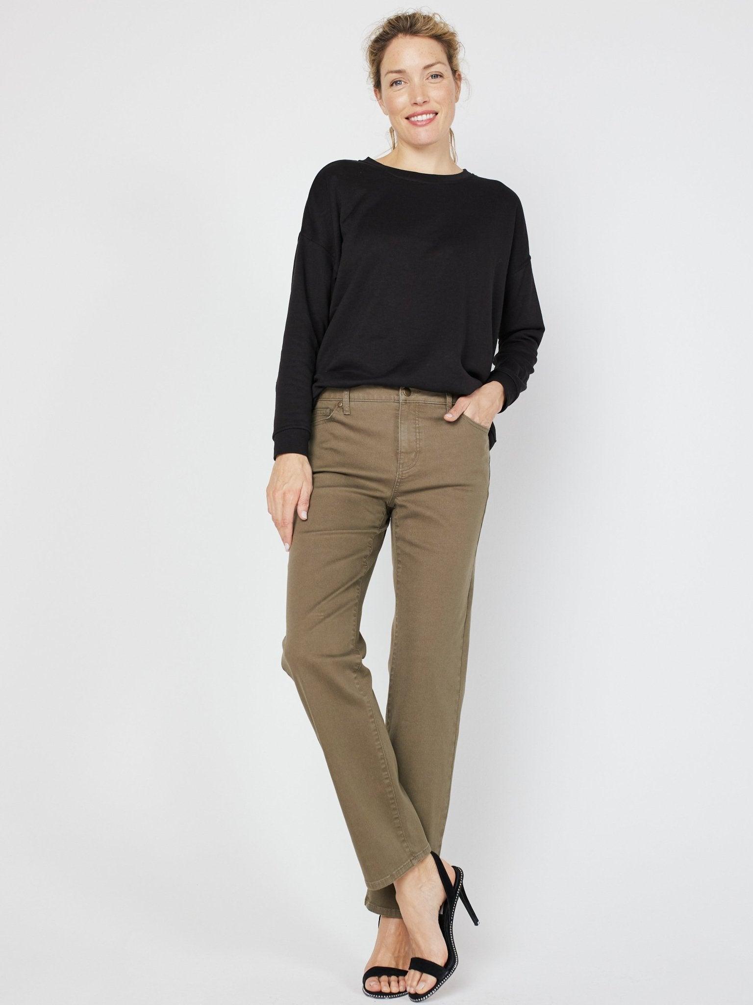 Westport Signature 5 Pocket Colored Denim Straight Leg Jean Product Image