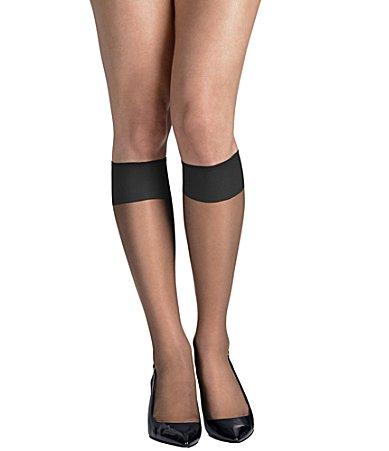 Hanes® 2-pk. Silk Reflections Silky Sheer Knee-High Pantyhose, Women's, Little Color Product Image