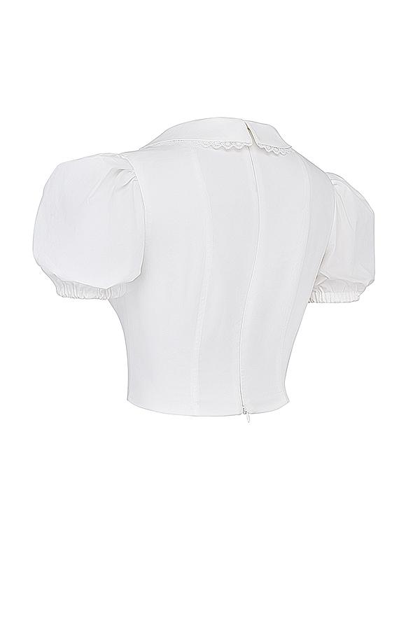 Augusta  white pin tuck top Product Image