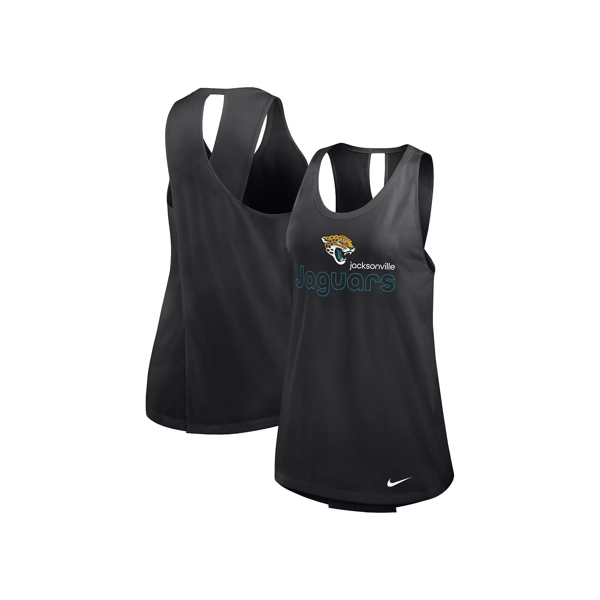 Women's Nike Black Jacksonville Jaguars Performance Tank Top,  Product Image