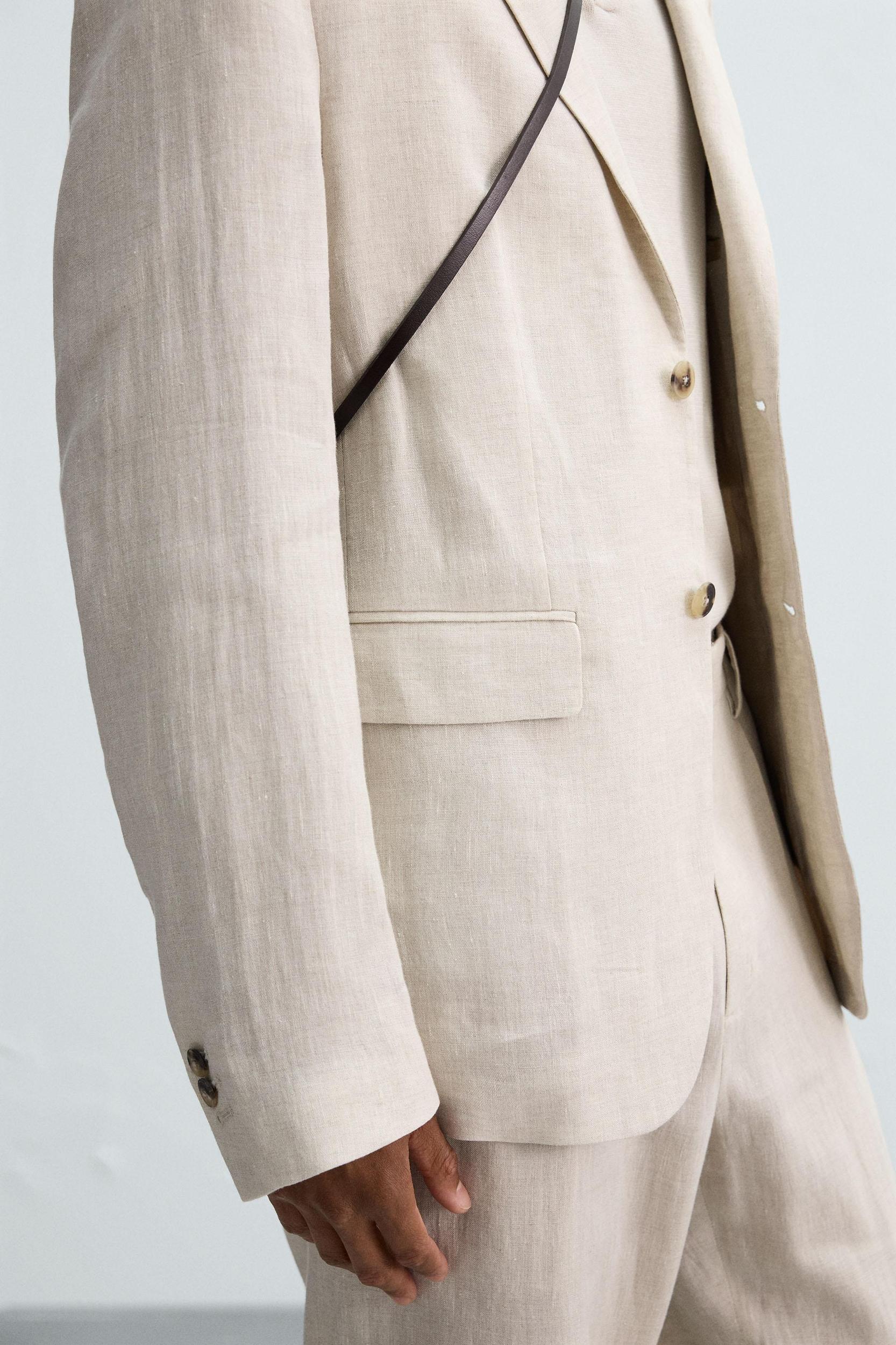 100% LINEN SUIT BLAZER Product Image
