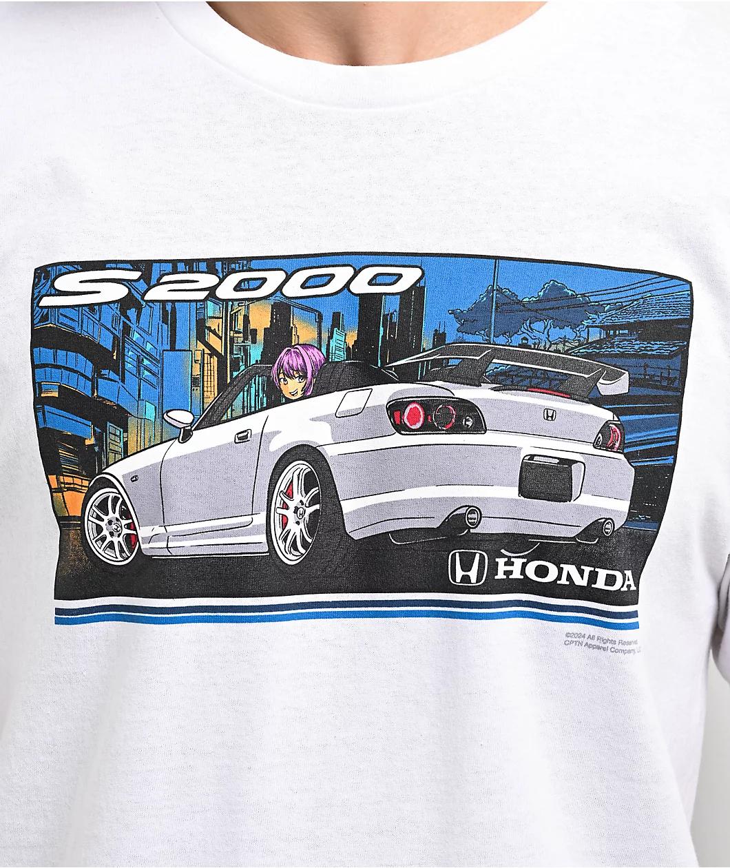 Honda S2K White T-Shirt Product Image