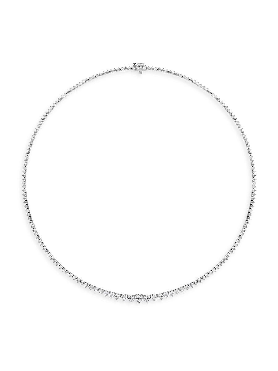 Womens Platinum & Graduated Round Lab-Grown Diamond Tennis Necklace/5.00-20.00 TCW Product Image