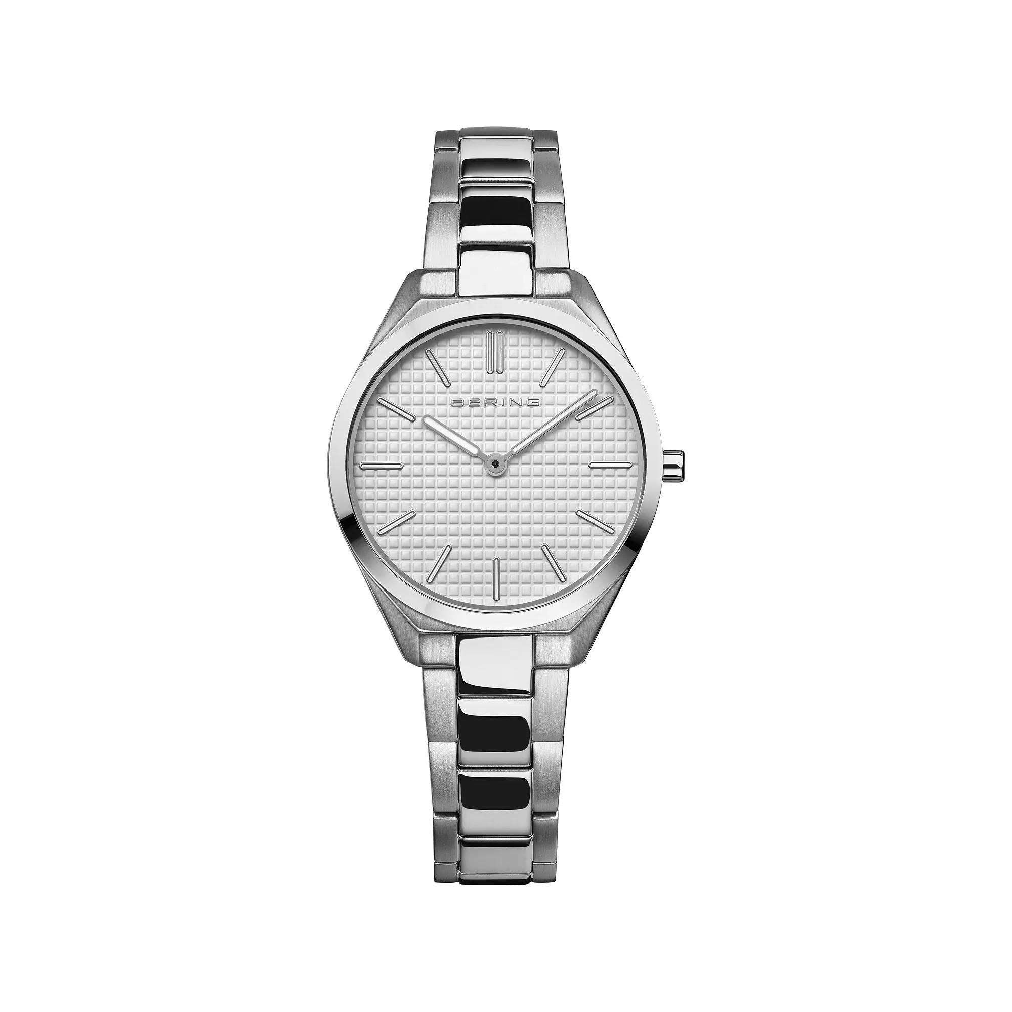 BERING Women's Ultra Slim Stainless Steel Bracelet Watch - 17231-700, Size: Medium, Silver Product Image
