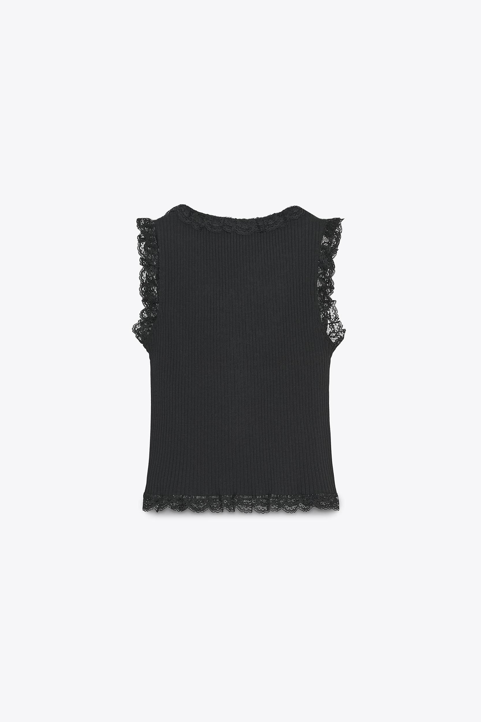 LACE BUTTON TOP Product Image