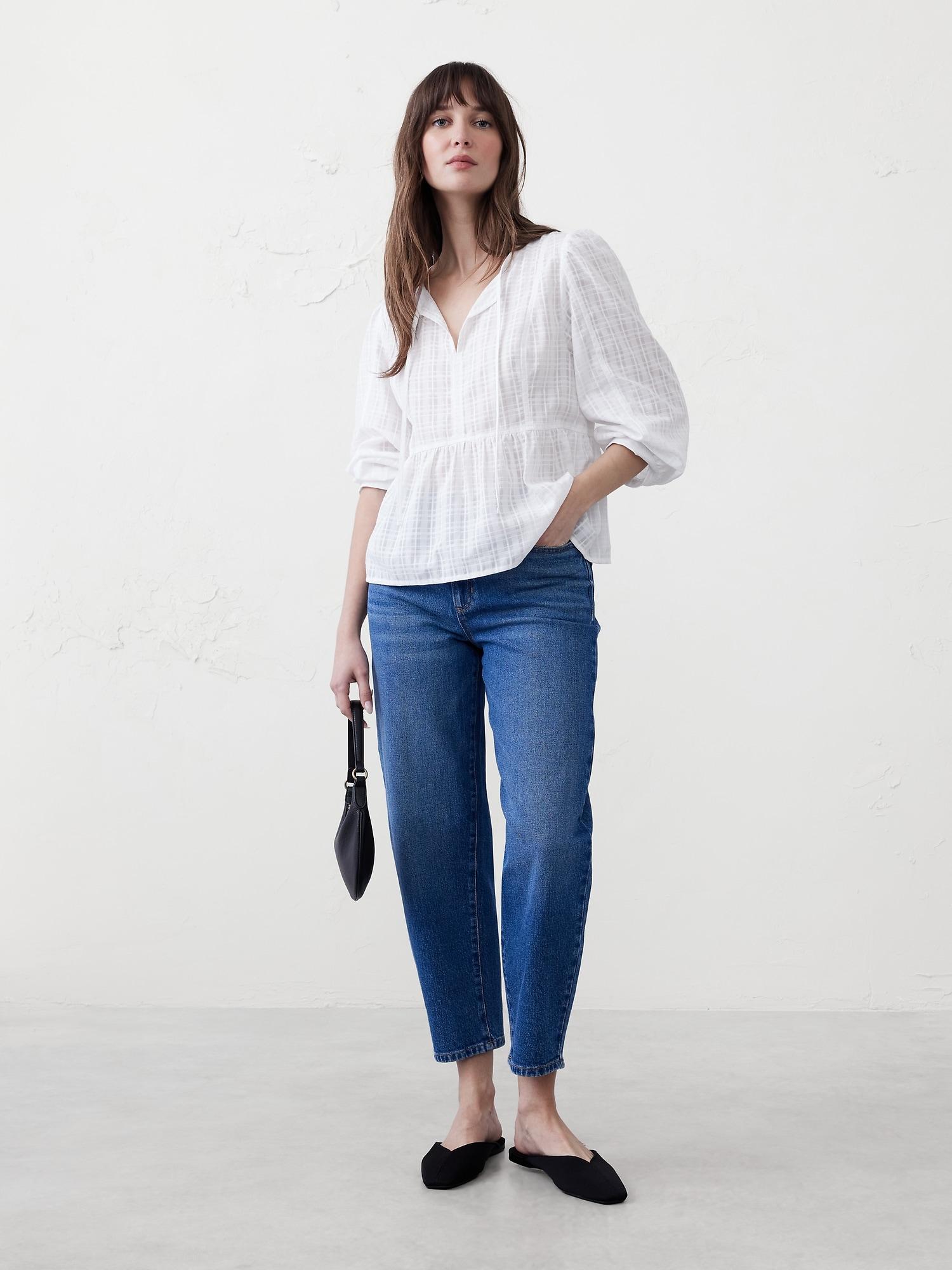 Peplum-Hem Top Product Image