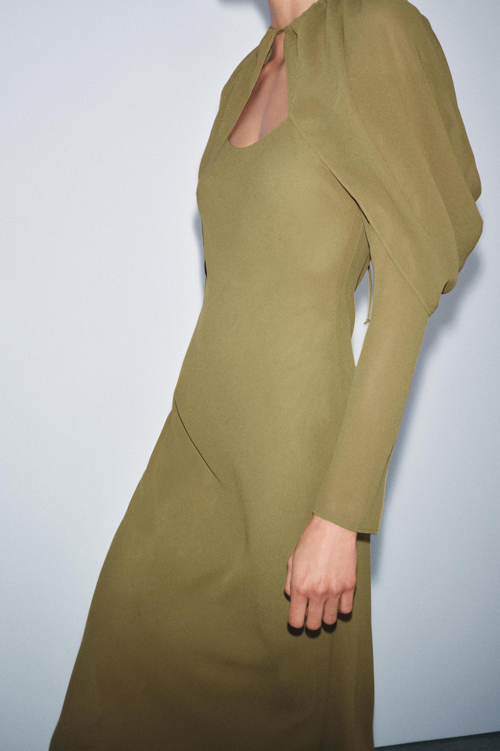 GEORGETTE CAPE DRESS Product Image