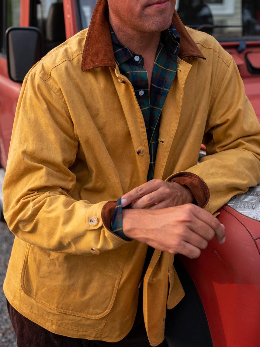 Gamekeeper Jacket in Goldenrod Waxed Canvas Product Image