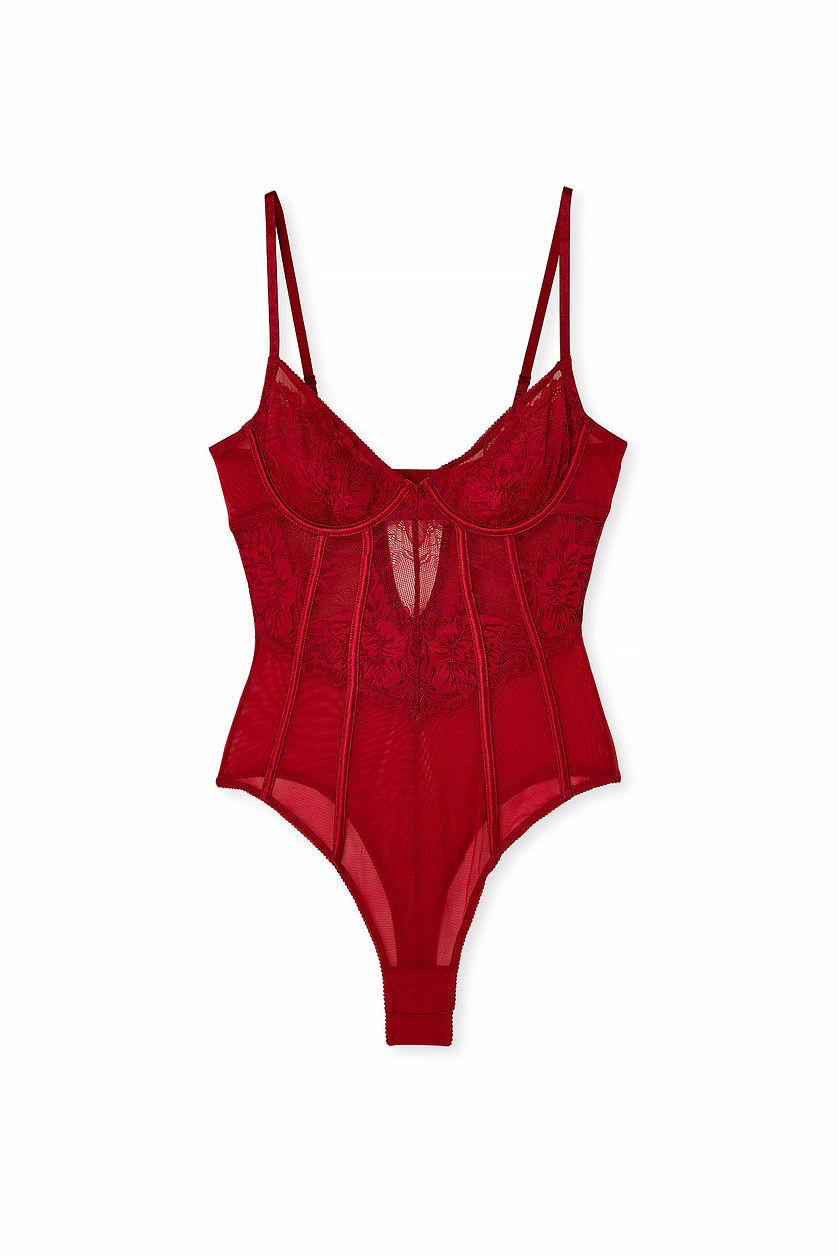 Underwired Lace Bodysuit Product Image