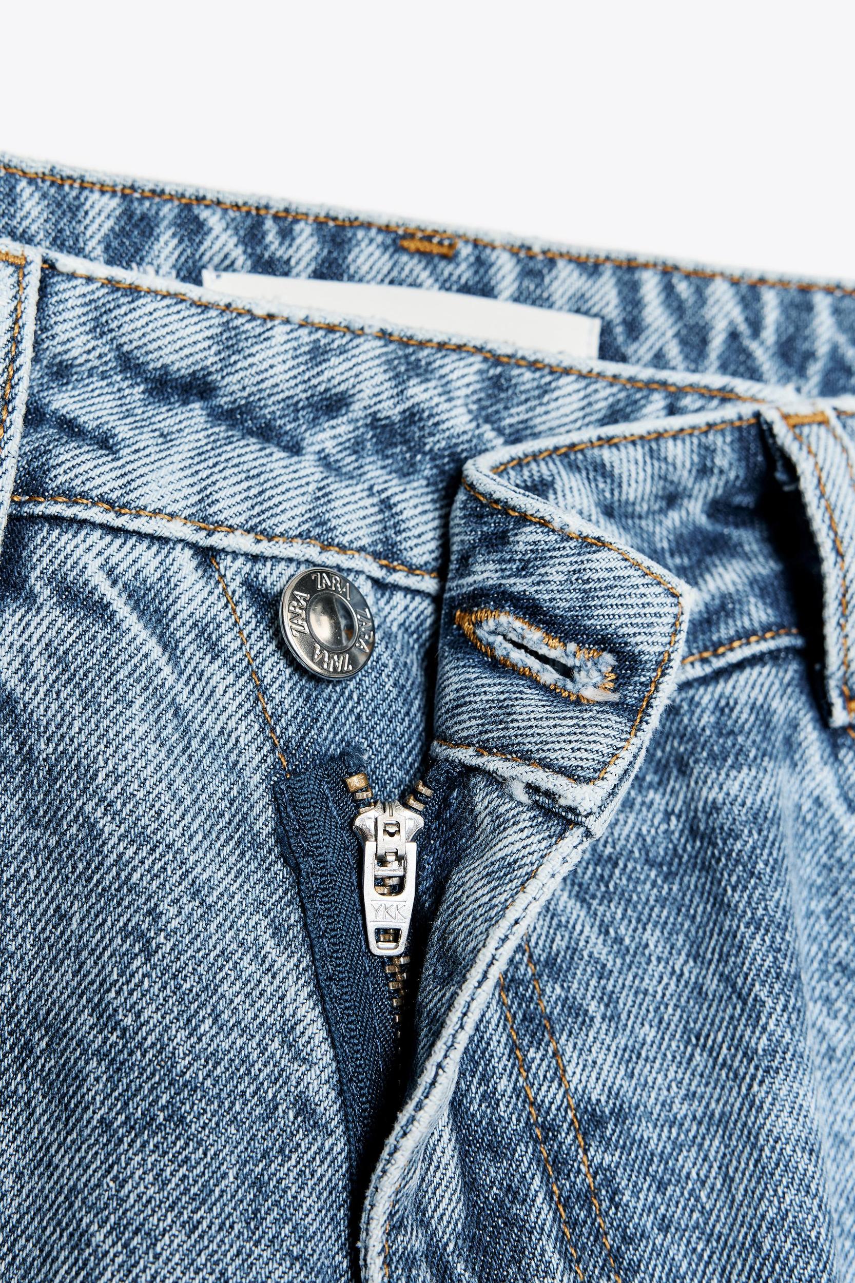 Z1975 STRAIGHT HIGH RISE CROSS WAIST JEANS Product Image