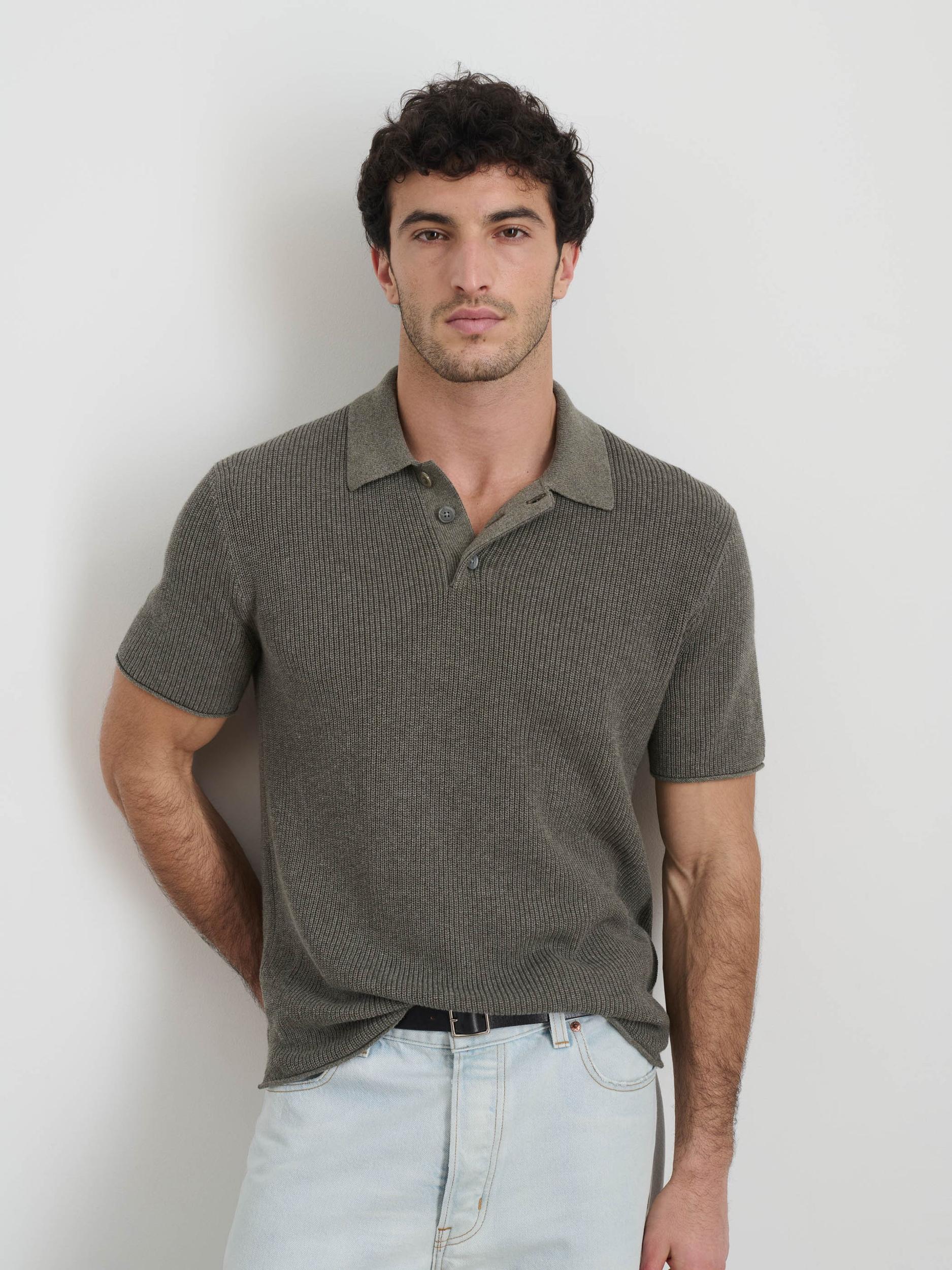 Eastwood Polo in Cotton Linen Product Image