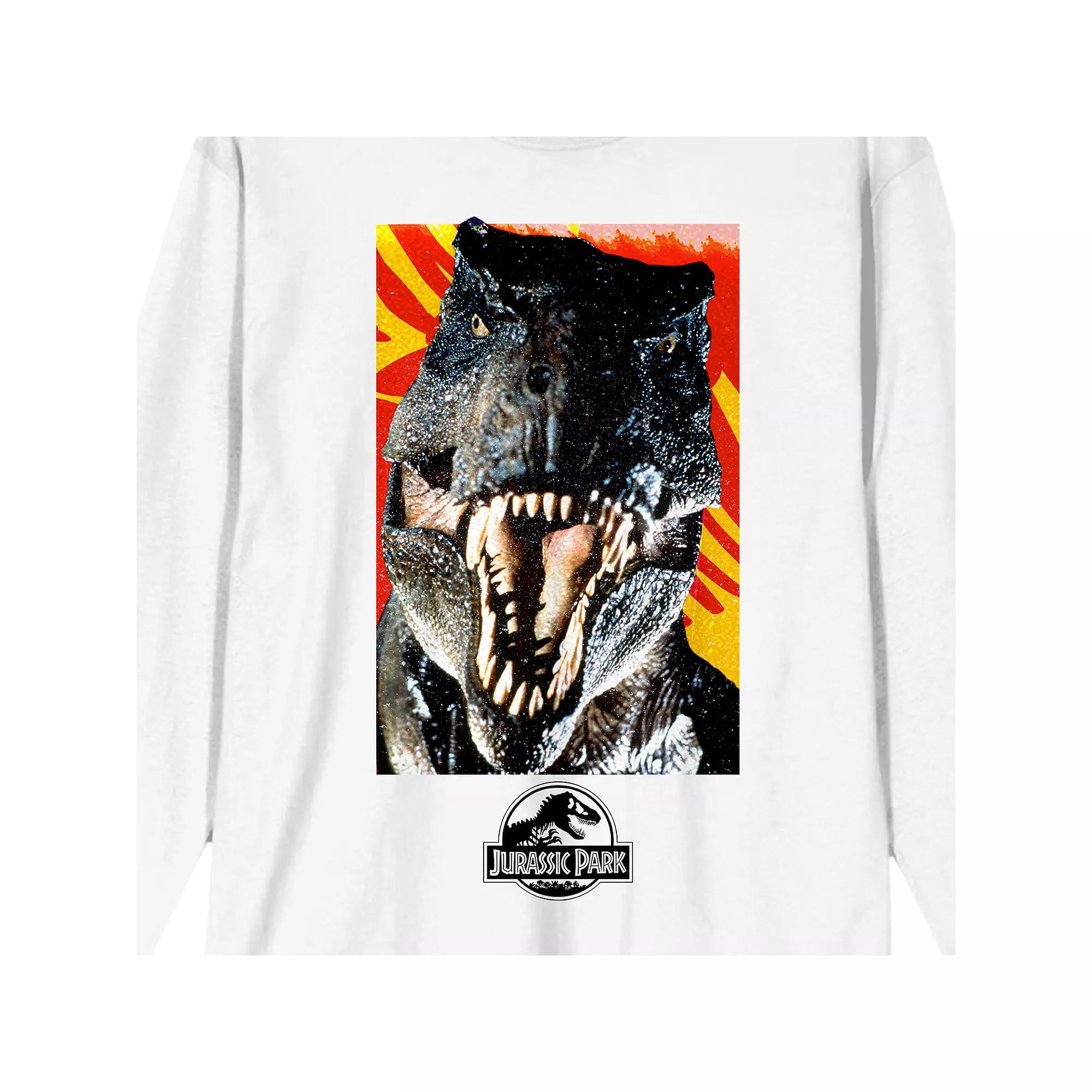 Men's Jurassic Park T-Rex Graphic Tee, Size: Small, White Product Image