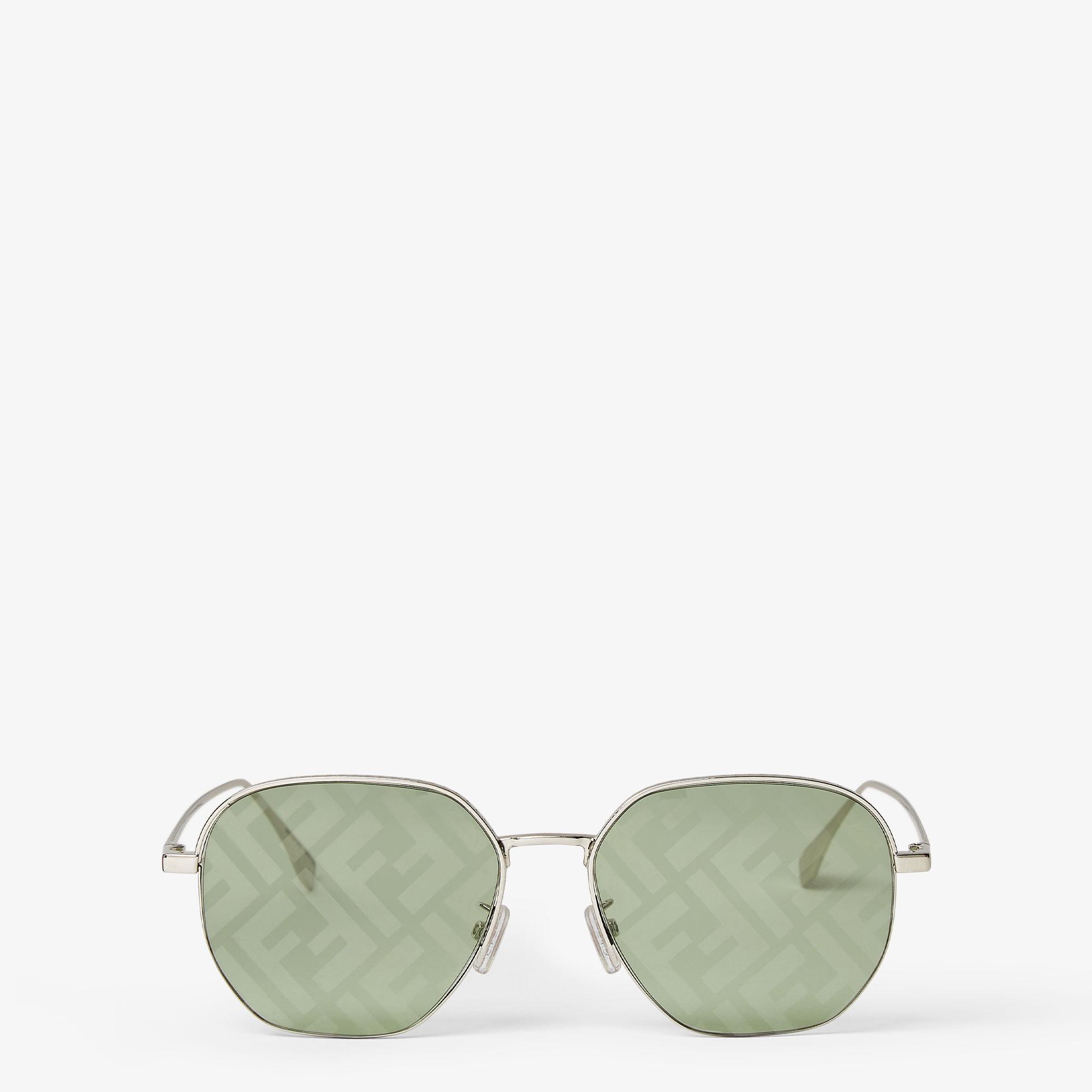 Fendi TravelPalladium-color metal sunglasses with photochromic lenses Product Image