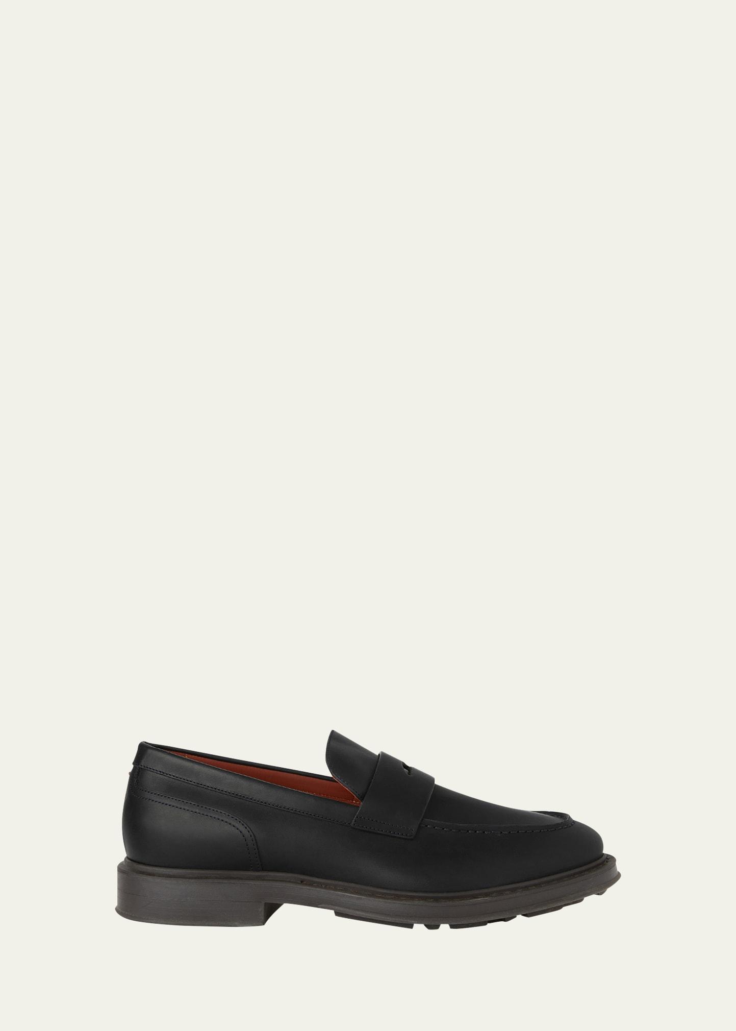 Men's Travis Leather Penny Loafers Product Image