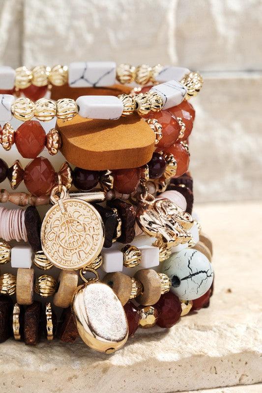 Layered Natural Stone Bracelet Product Image