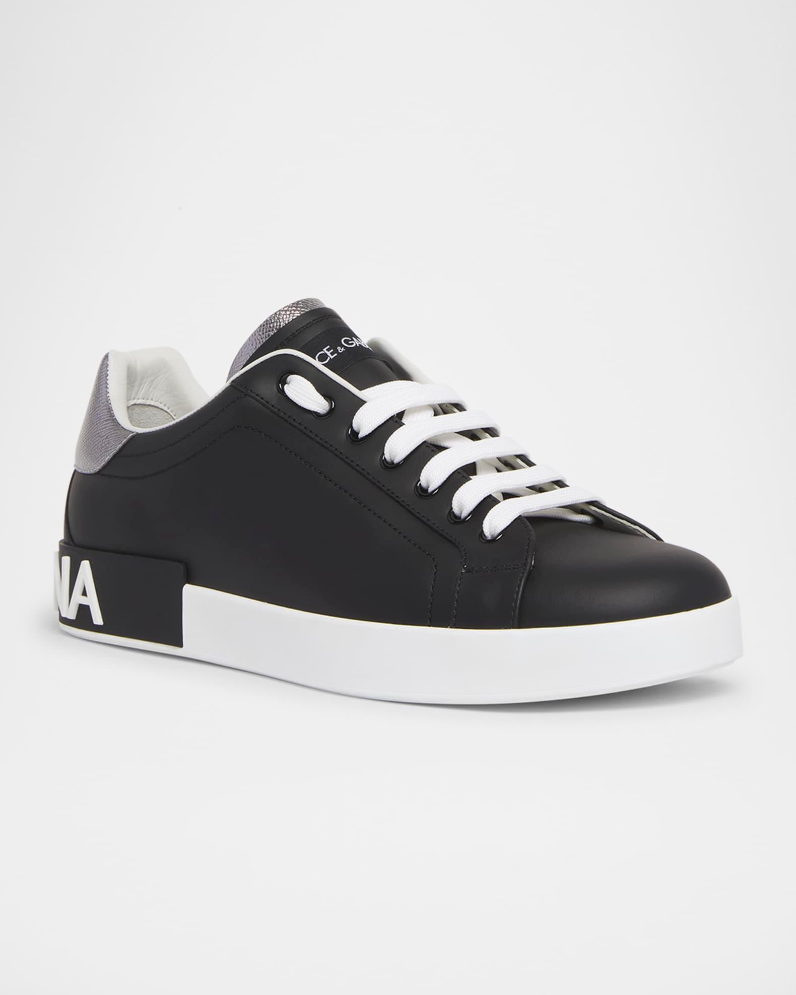 Men's Calfskin Portofino Low-Top Sneakers Product Image