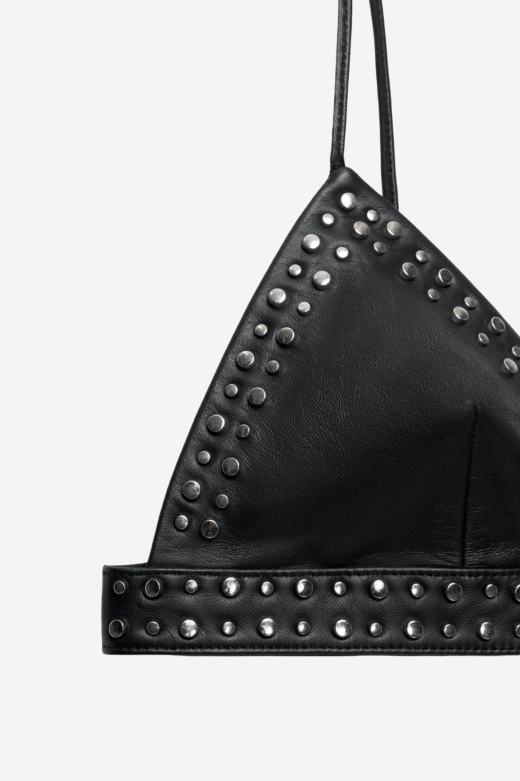LEATHER STUDDED BRALETTE LUDOVIC DE SAINT SERNIN x ZARA Product Image