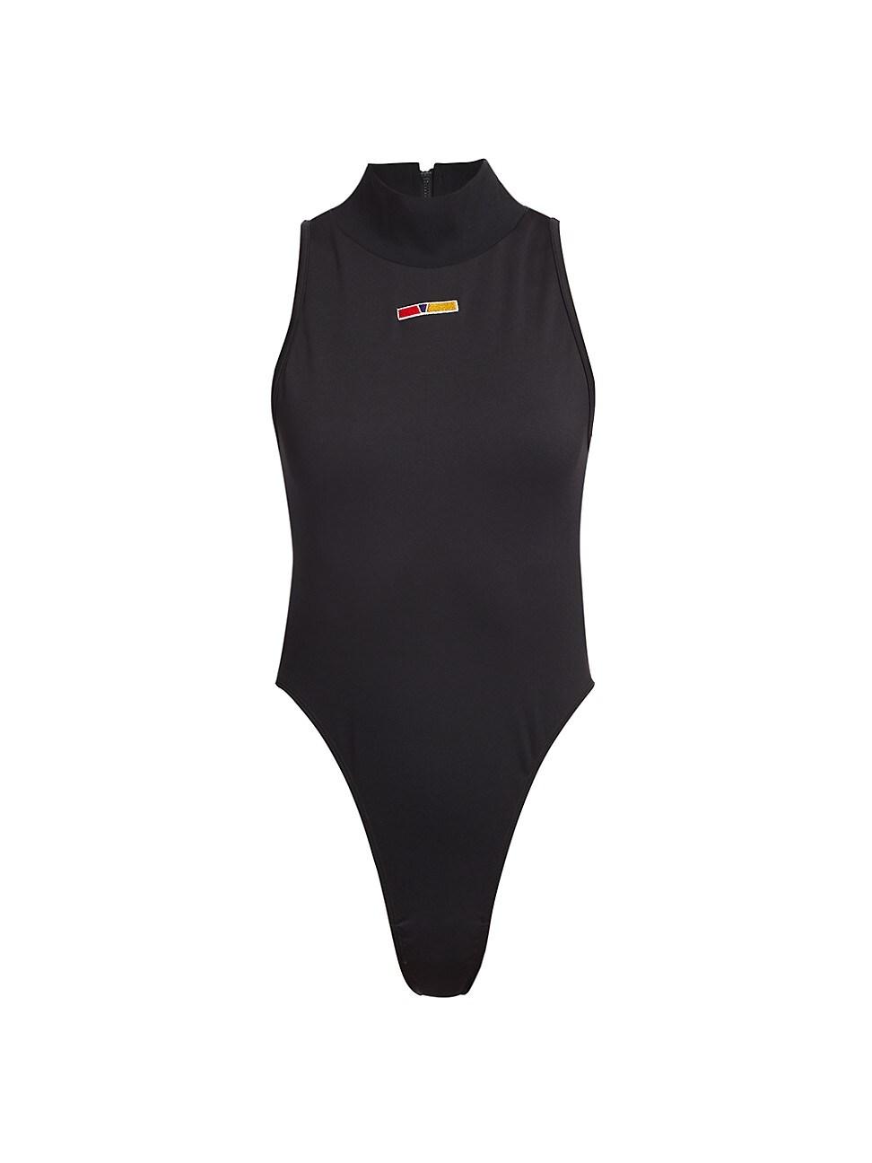 Womens Sleeveless Turtleneck Bodysuit Product Image