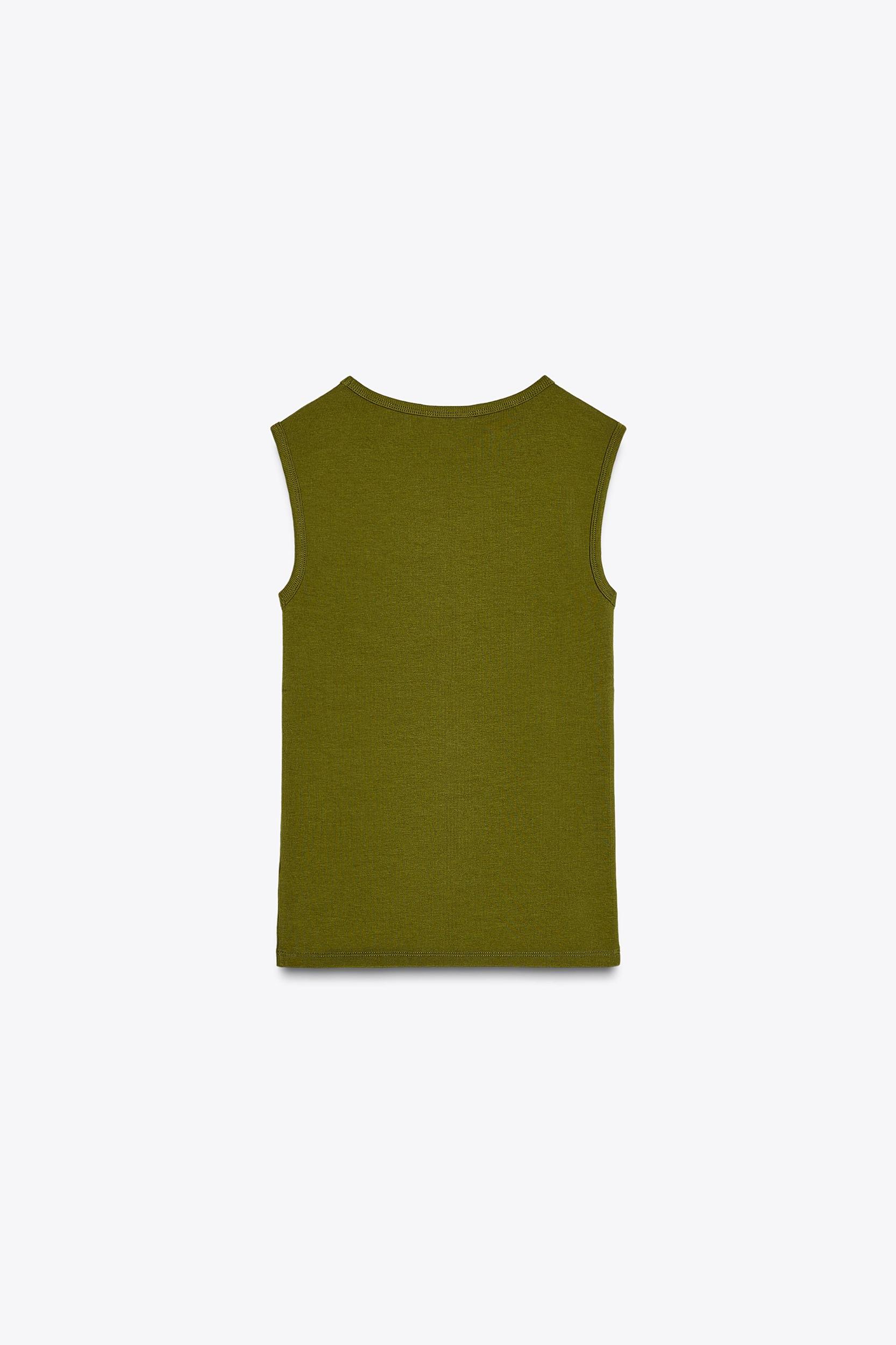 STRETCH RIBBED TOP Product Image