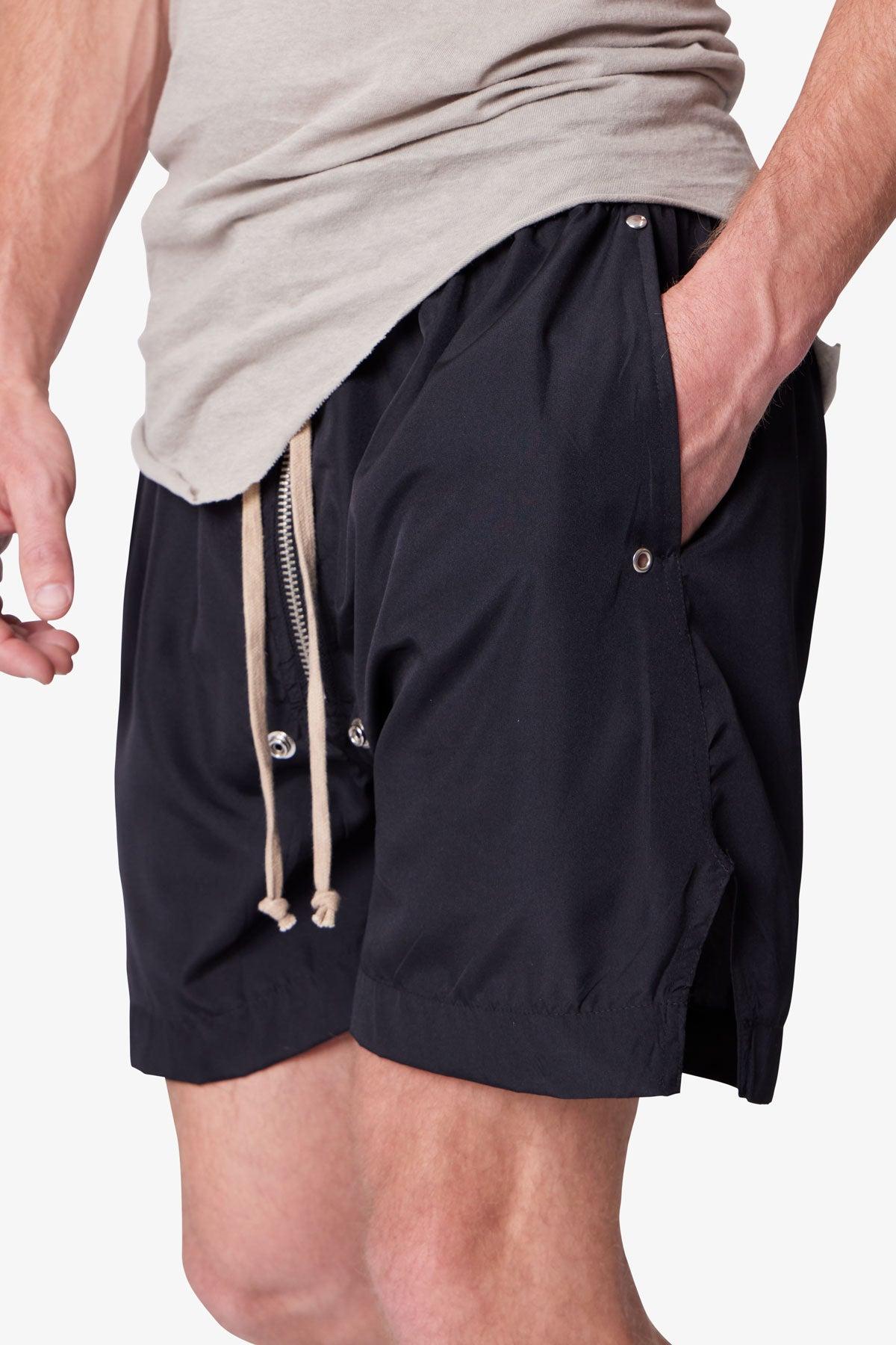 Lightweight Zippered Shorts - Black Product Image