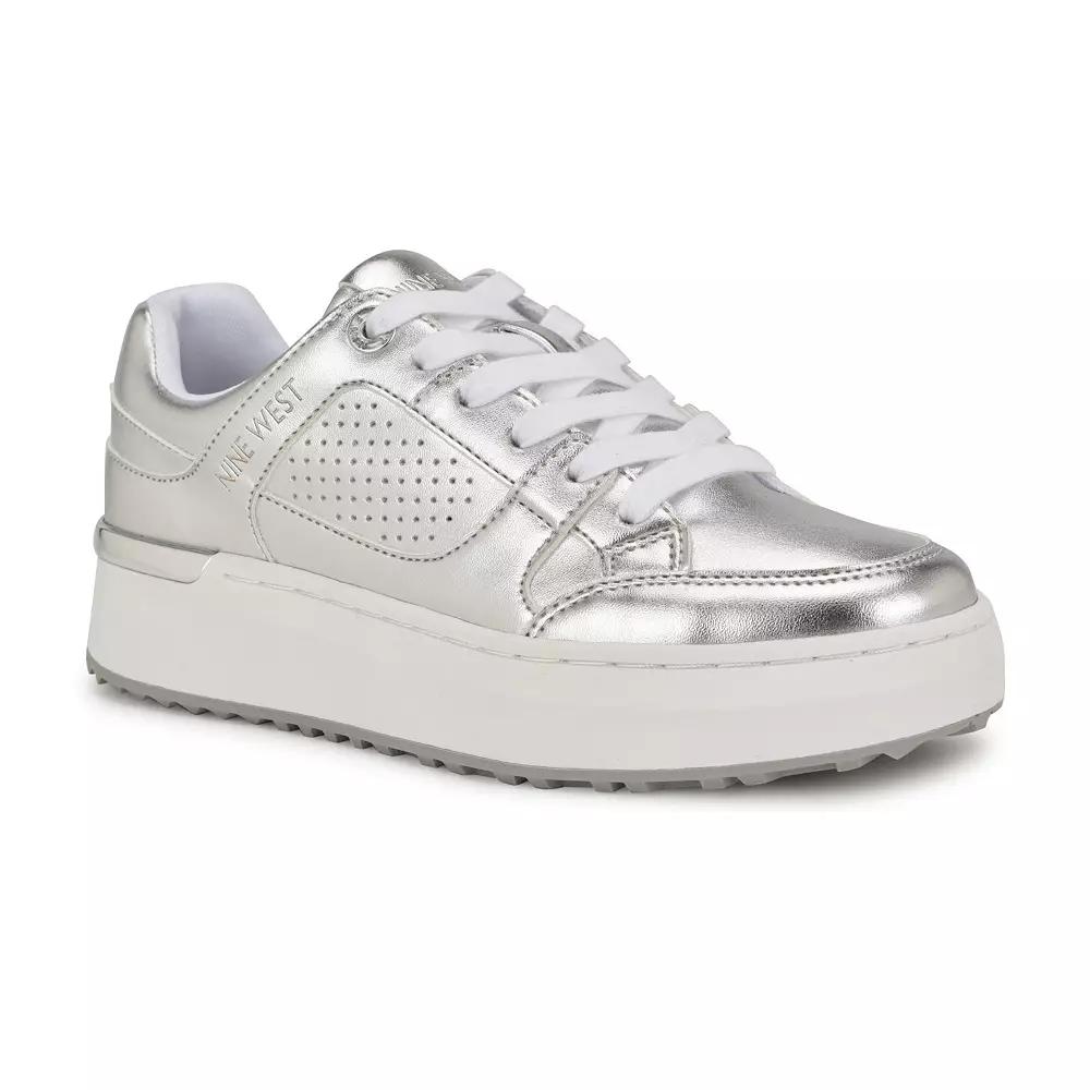 Nine West Camp Women's Casual Sneakers, Size: 7, Silver Product Image