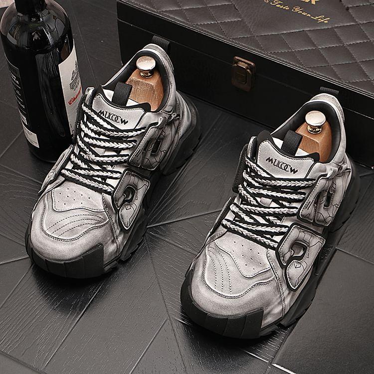 Lettering Platform Sneakers Product Image