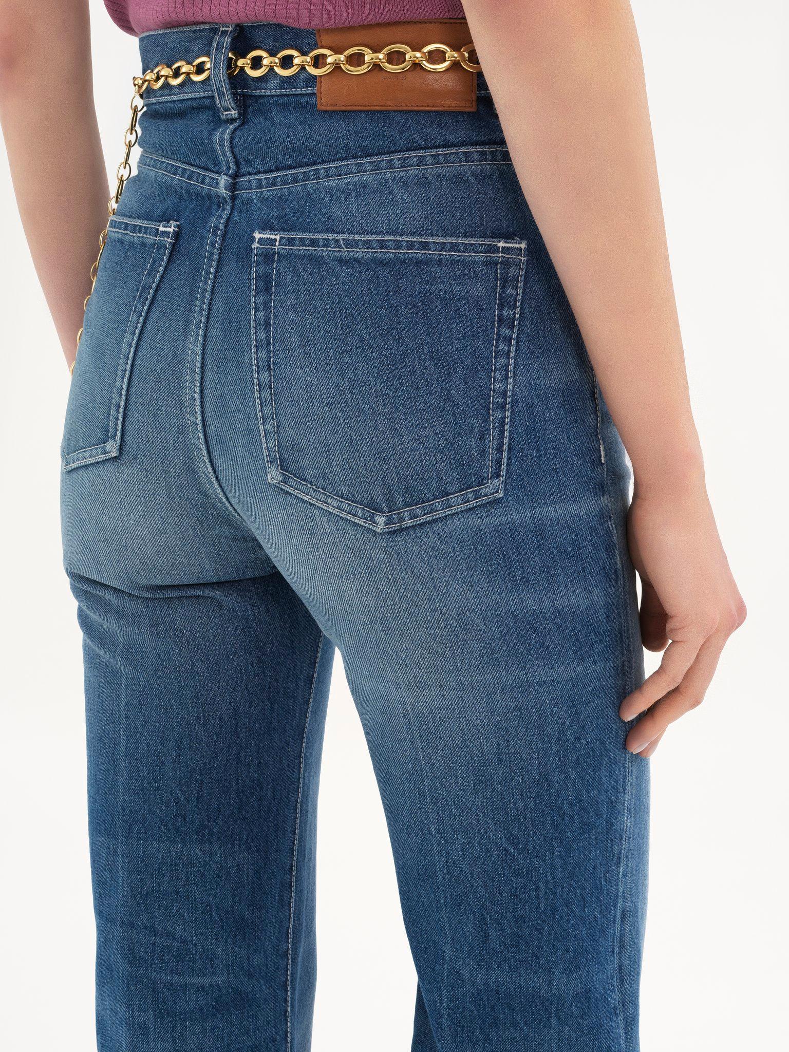 High-rise flare jeans in denim Product Image