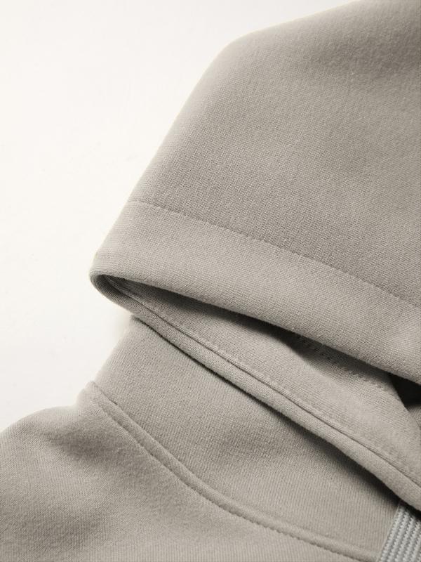 Letter Embroidery Drawstring Oversized Hoodie Product Image