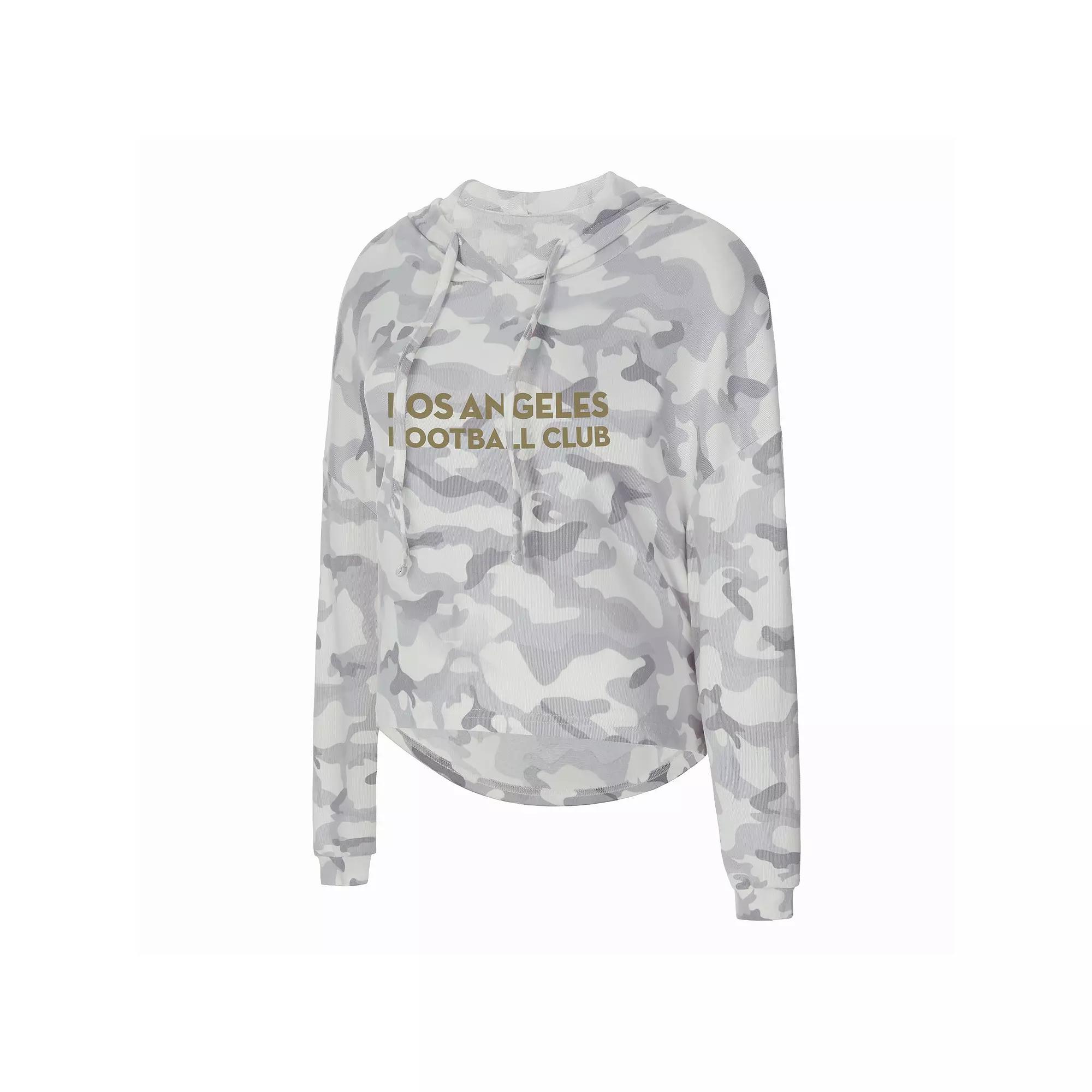 Women's Concepts Sport Gray LAFC Composite Hoodie T-Shirt,  Product Image