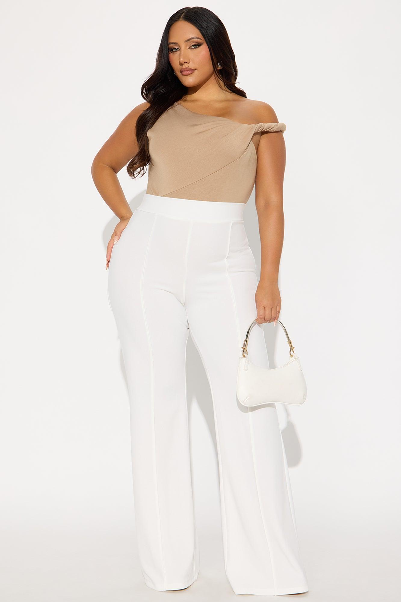 Tall Victoria High Waisted Dress Pants - Ivory Female Product Image