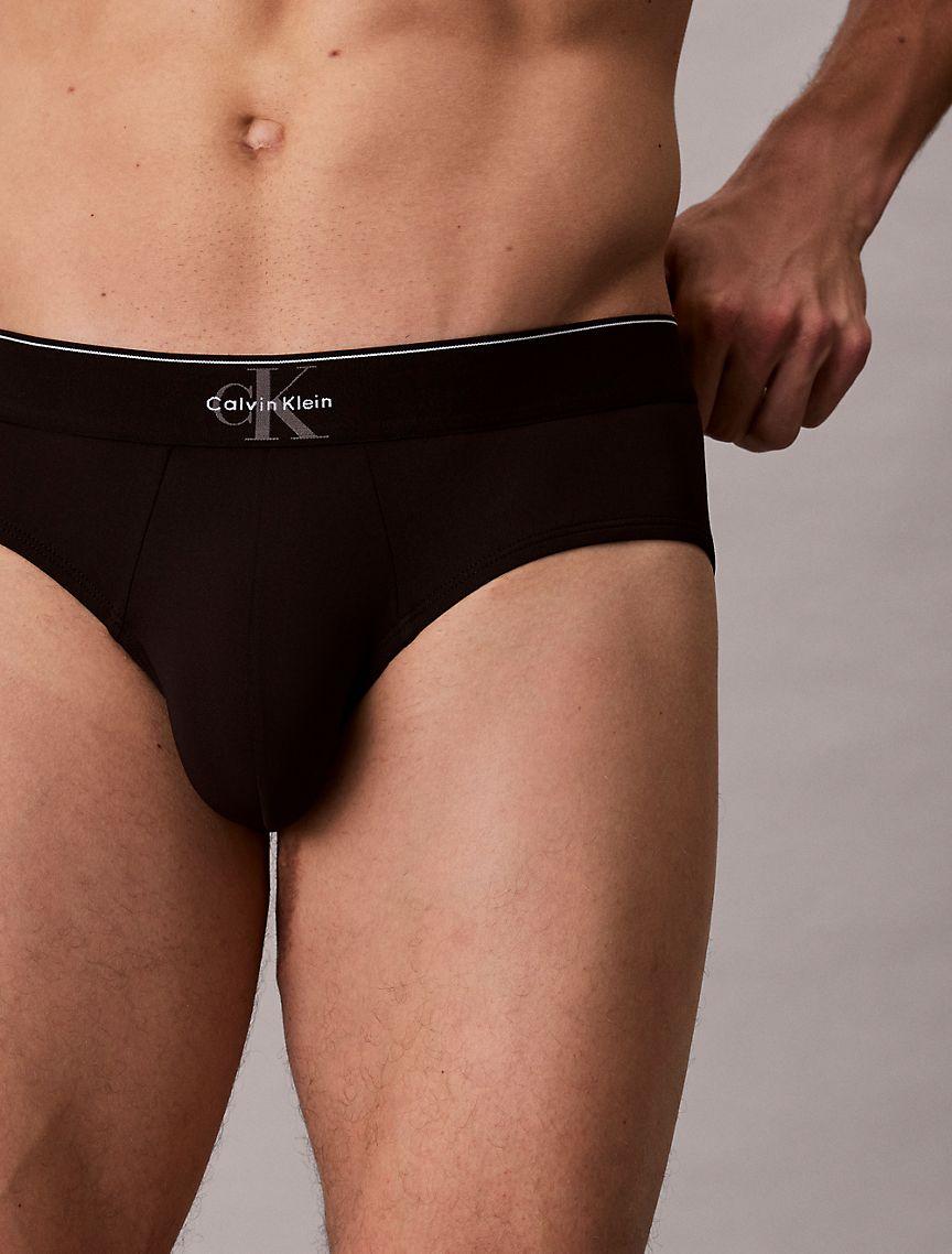 Graphic Monogram Microfiber Stretch Hip Brief Product Image