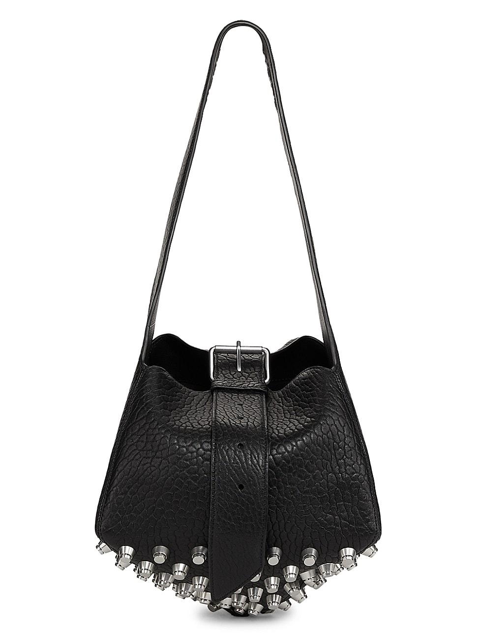 Womens Medium Rex Leather Hobo Bag Product Image