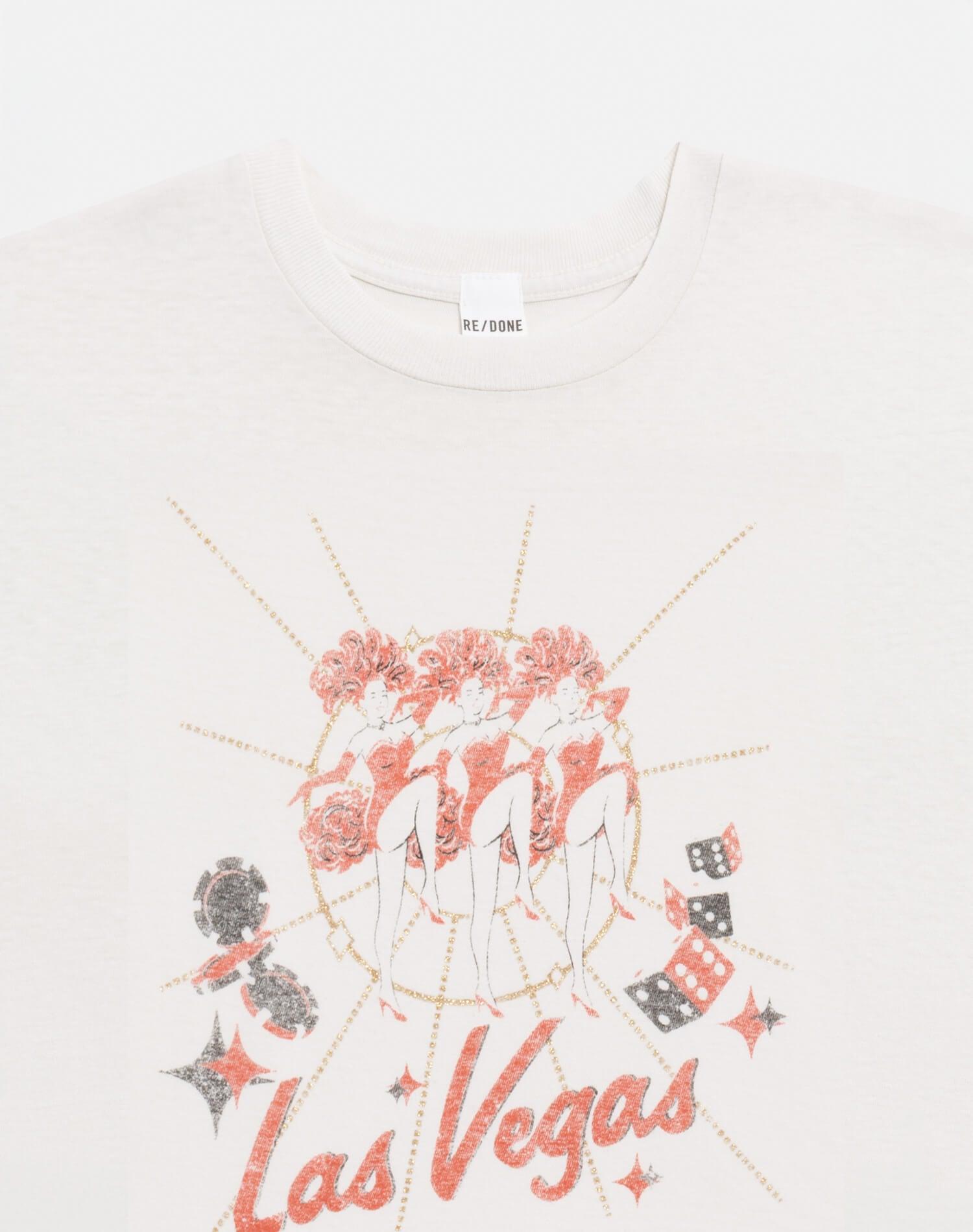 Classic "Vegas" Tee - Vintage White Product Image