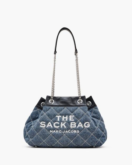 The Quilted Denim Chain Sack Bag Product Image