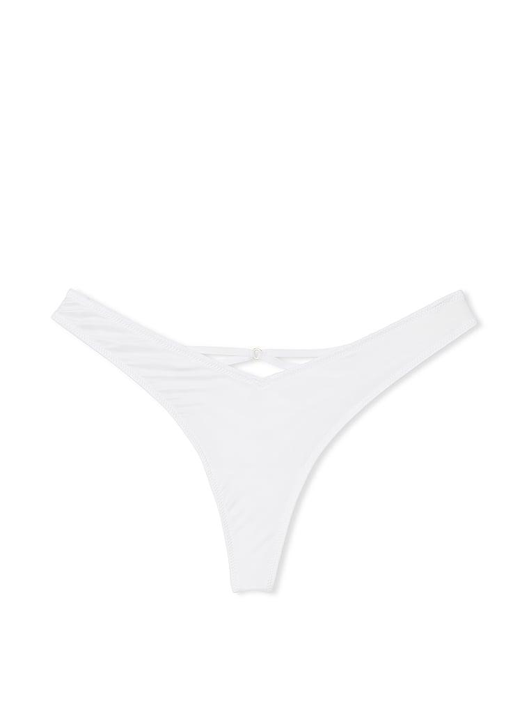 Smooth Strappy-Back High-Leg Thong Panty Product Image