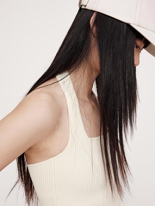 Sculpted Square-Neck Halter Top Product Image