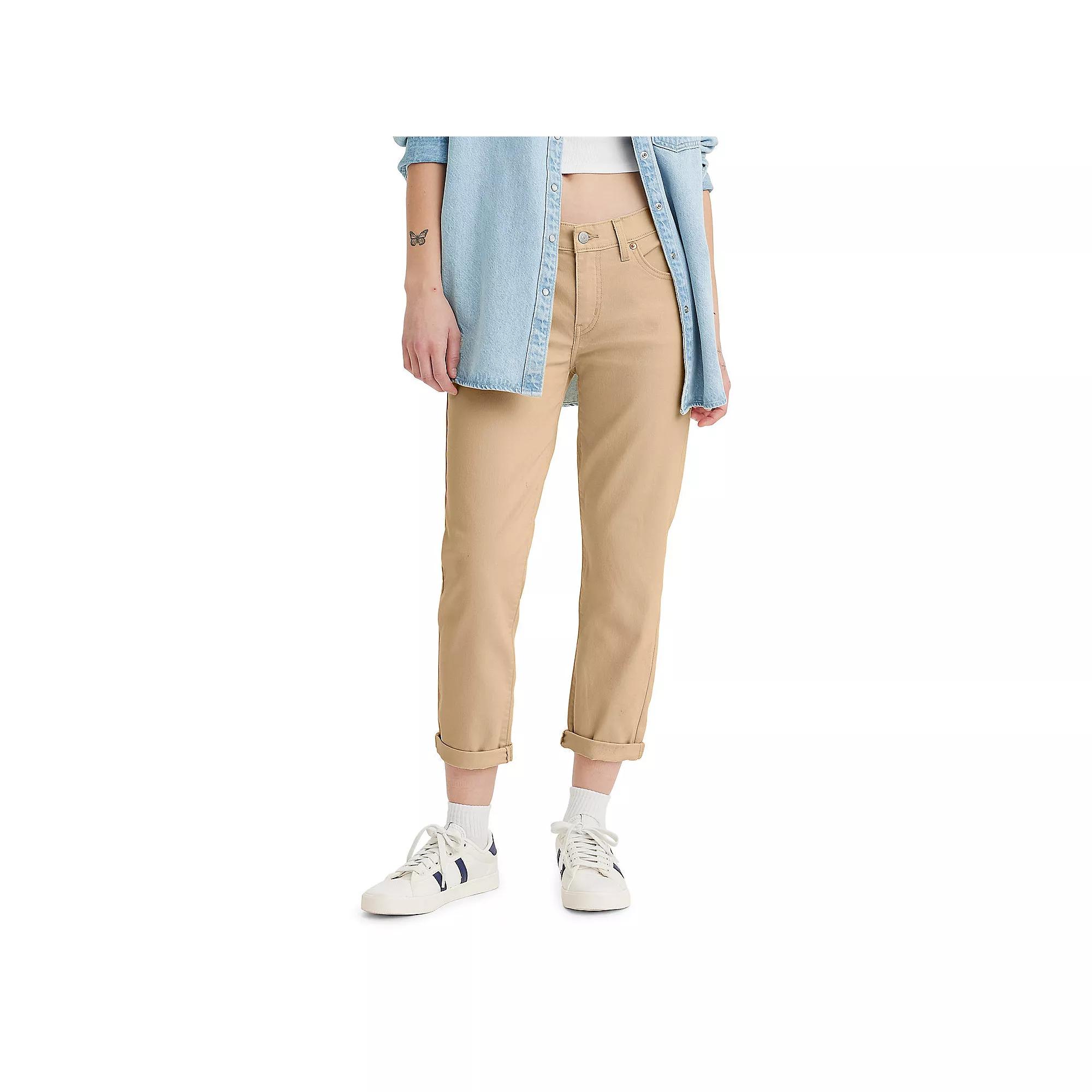 Women's Levi's® Boyfriend Jeans, Size: 31(US 12)Medium, Unbasic Green Twill Product Image