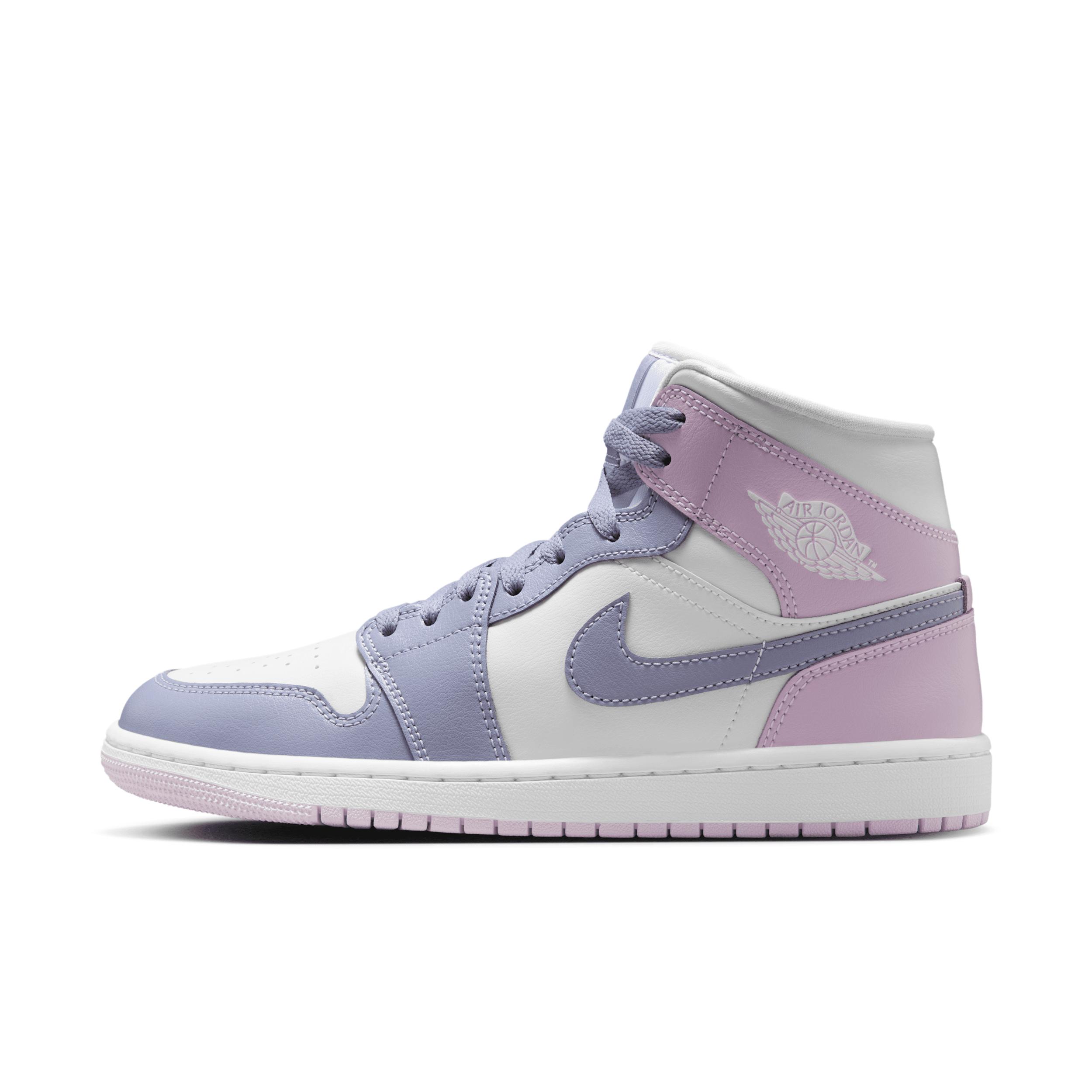 Jordan Womens Jordan AJ 1 Mid - Womens Basketball Shoes Indigo Haze/White/White/White Product Image
