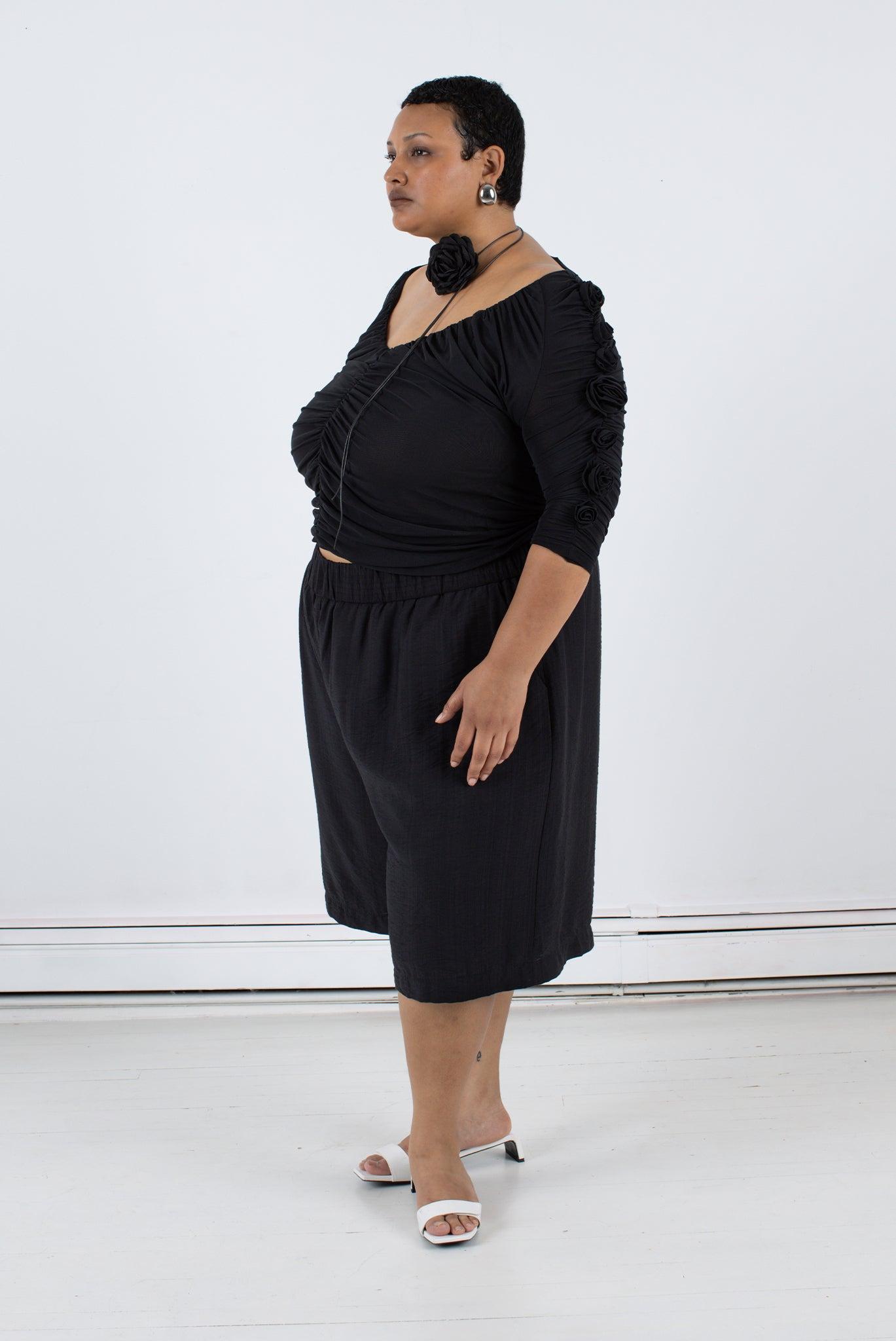 Rose Top - Black Product Image