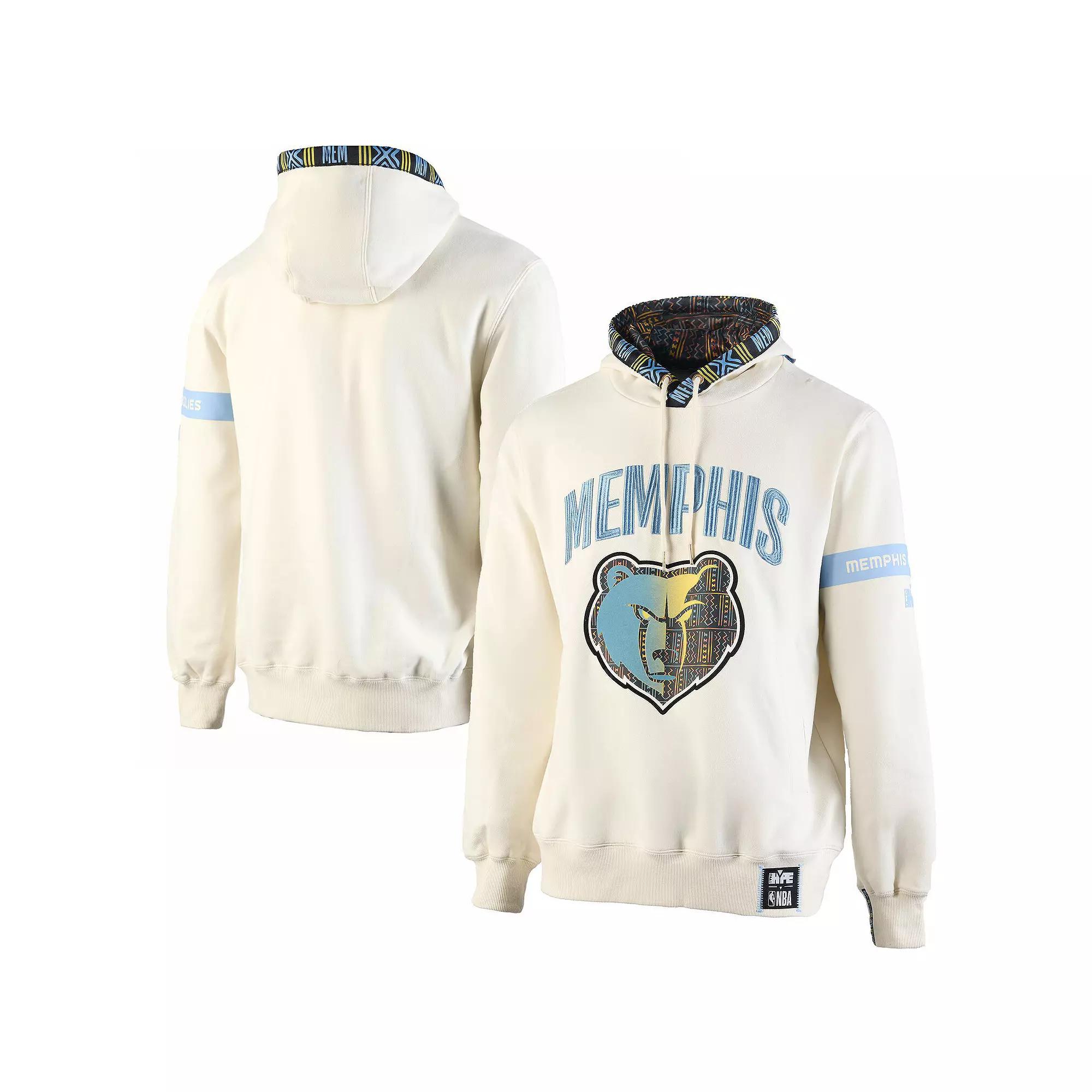 Men's NBA x Two Hype  Cream Memphis Grizzlies Culture & Hoops Collection Premium Pullover Hoodie, Size: XL, Grz Beige Product Image