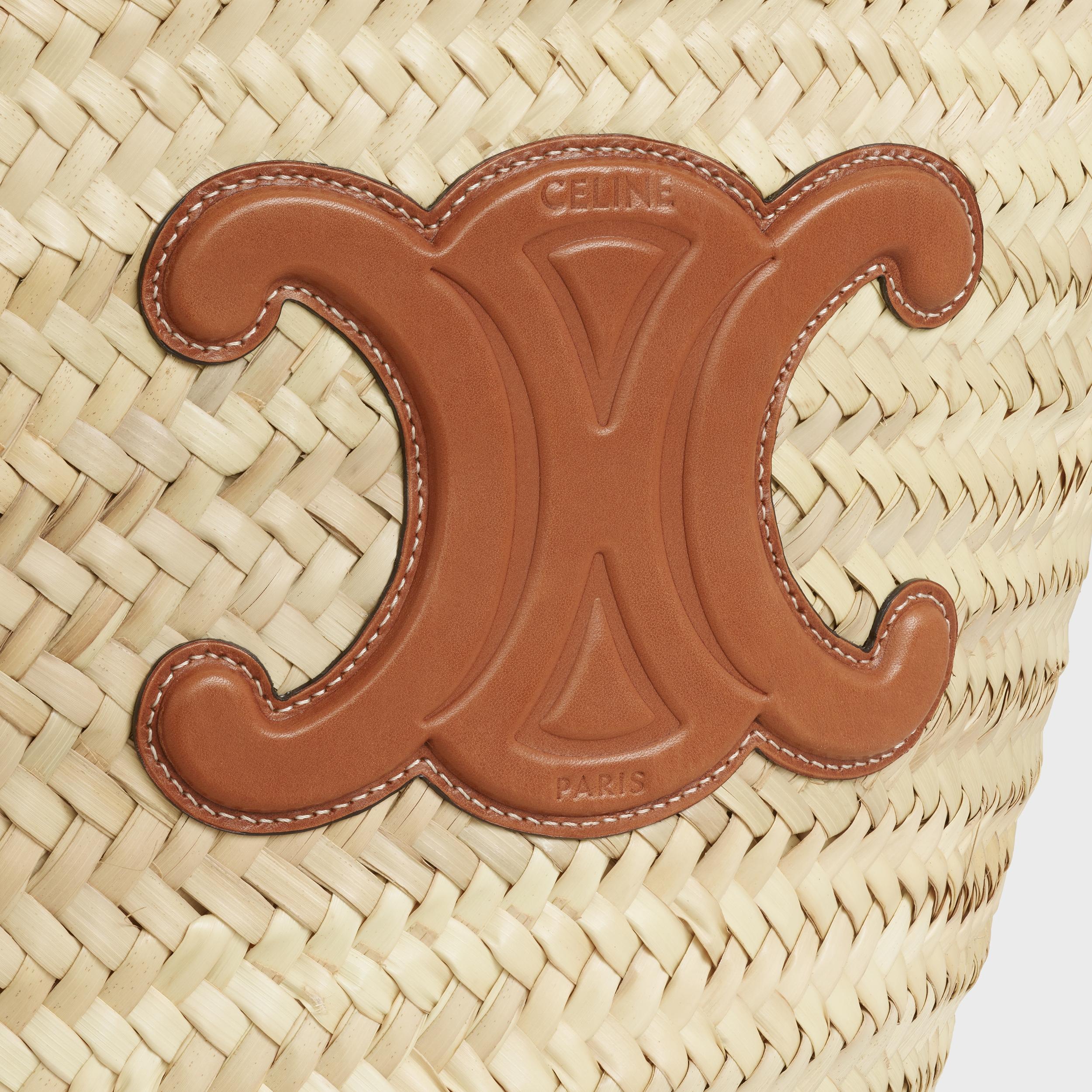 MEDIUM CELINE CLASSIC PANIER IN palm leaves and Calfskin Product Image