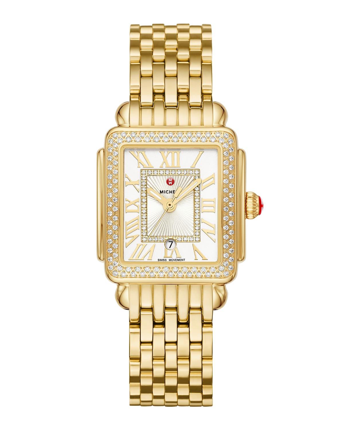 Womens Deco Madison Mid Stainless-Steel Diamond Bracelet Watch Product Image