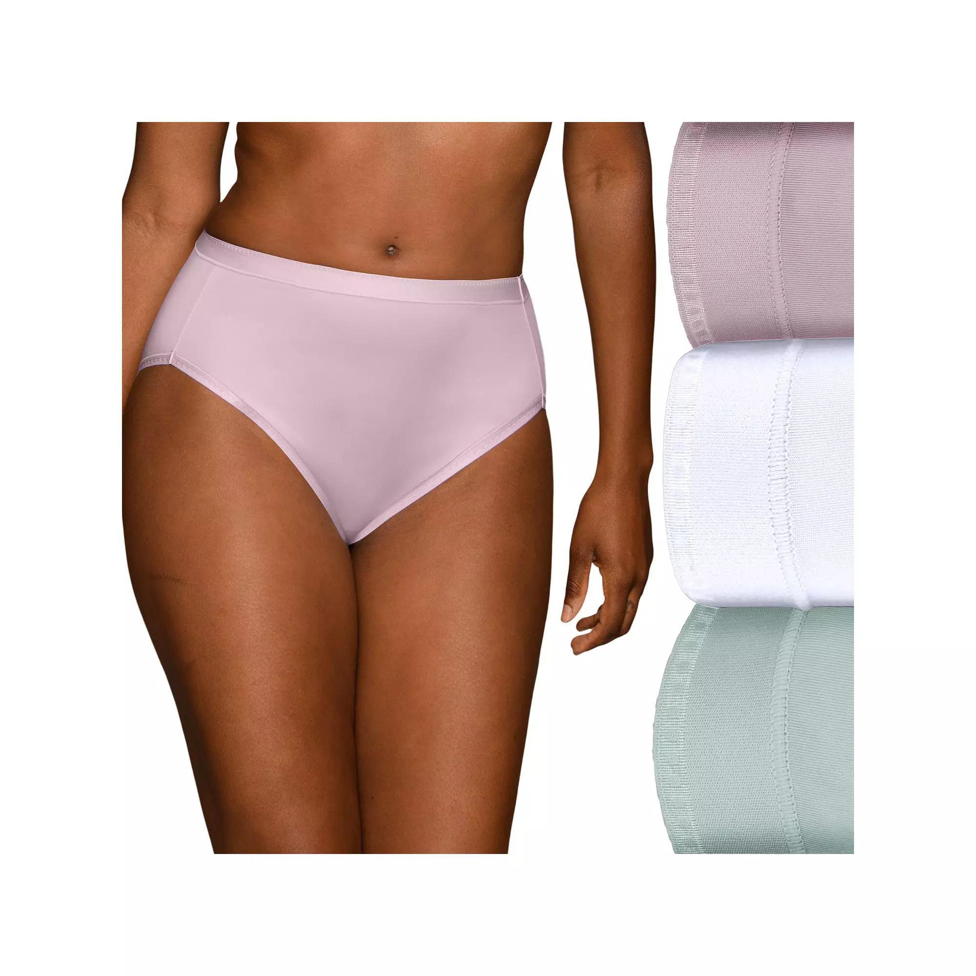 Women's Vanity Fair Lingerie® 3-Pack Comfort Where it Counts Brief 13463, Size: 9, Glacier White Product Image