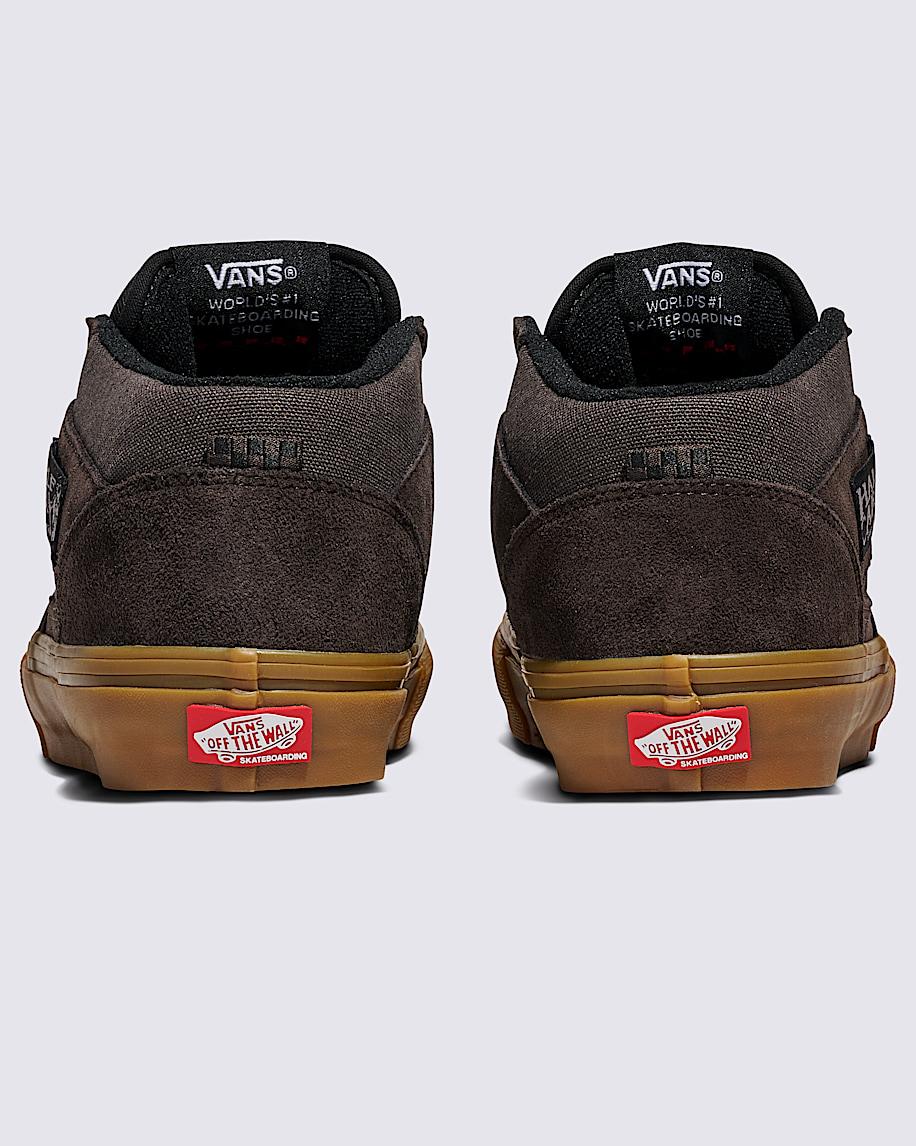 Skate Half Cab Shoe in Brown / Gum| Vans US Product Image