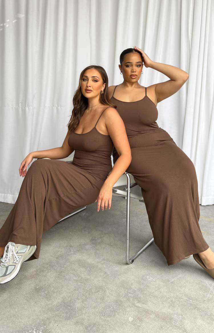 Melrose Brown Maxi Dress Product Image
